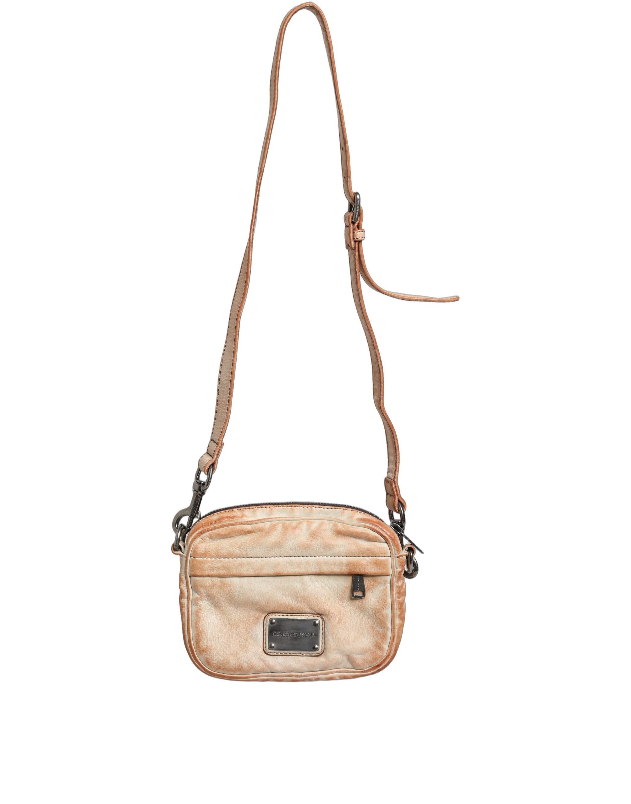Vintage Leather Logo Plaque Shoulder Borse Men Men's Bag - Dolce & Gabbana - Modalova