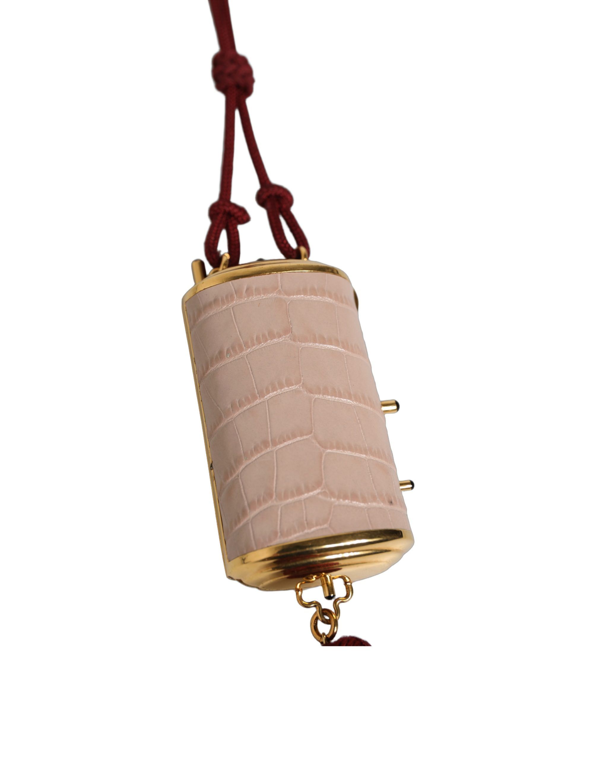 Exotic Leather Mini Mirror Tassel Makeup Women's Bag - Dolce & Gabbana - Modalova