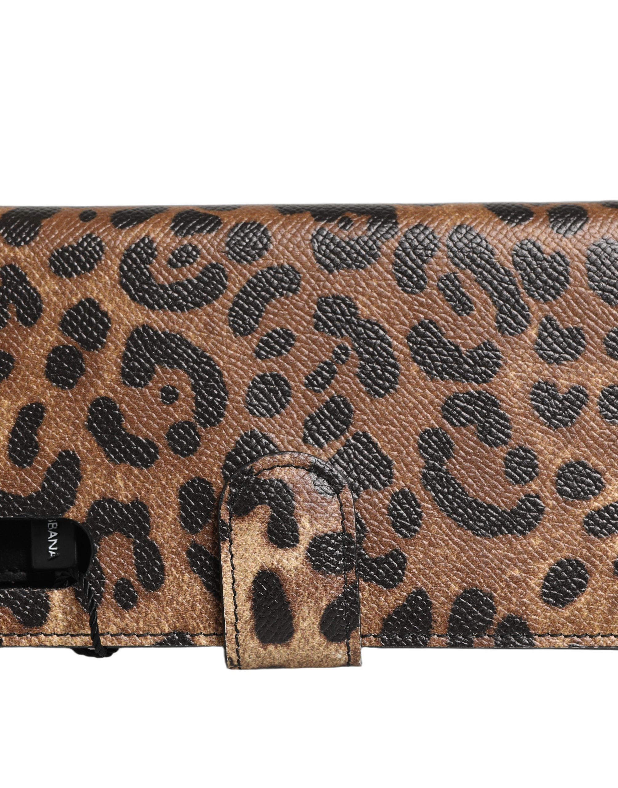 Flip Cover Leopard Crystal iPhone X - XS Women's Case - Dolce & Gabbana - Modalova