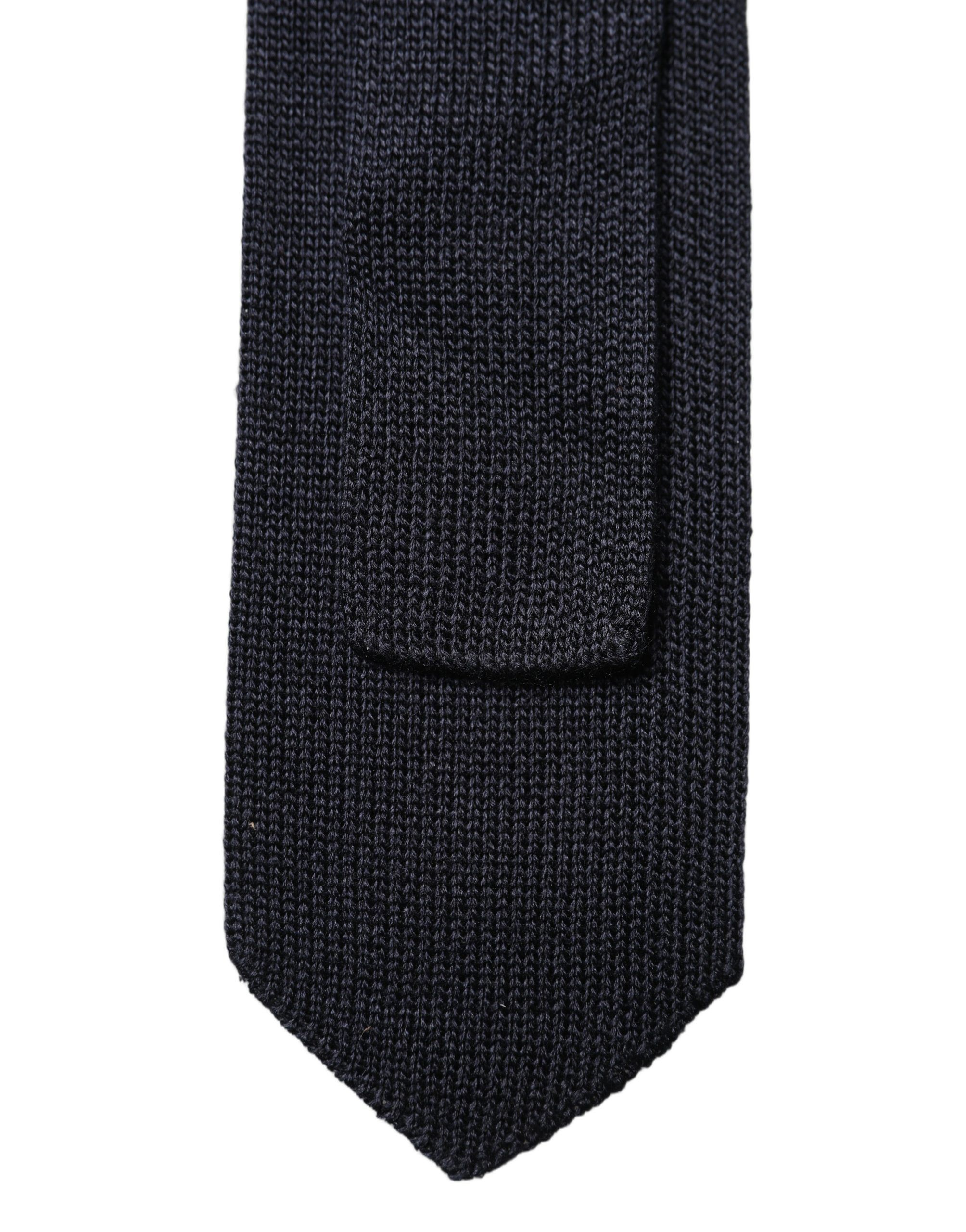 Dark Solid 100% Silk Adjustable Men NeckMen's Men's Tie - Dolce & Gabbana - Modalova
