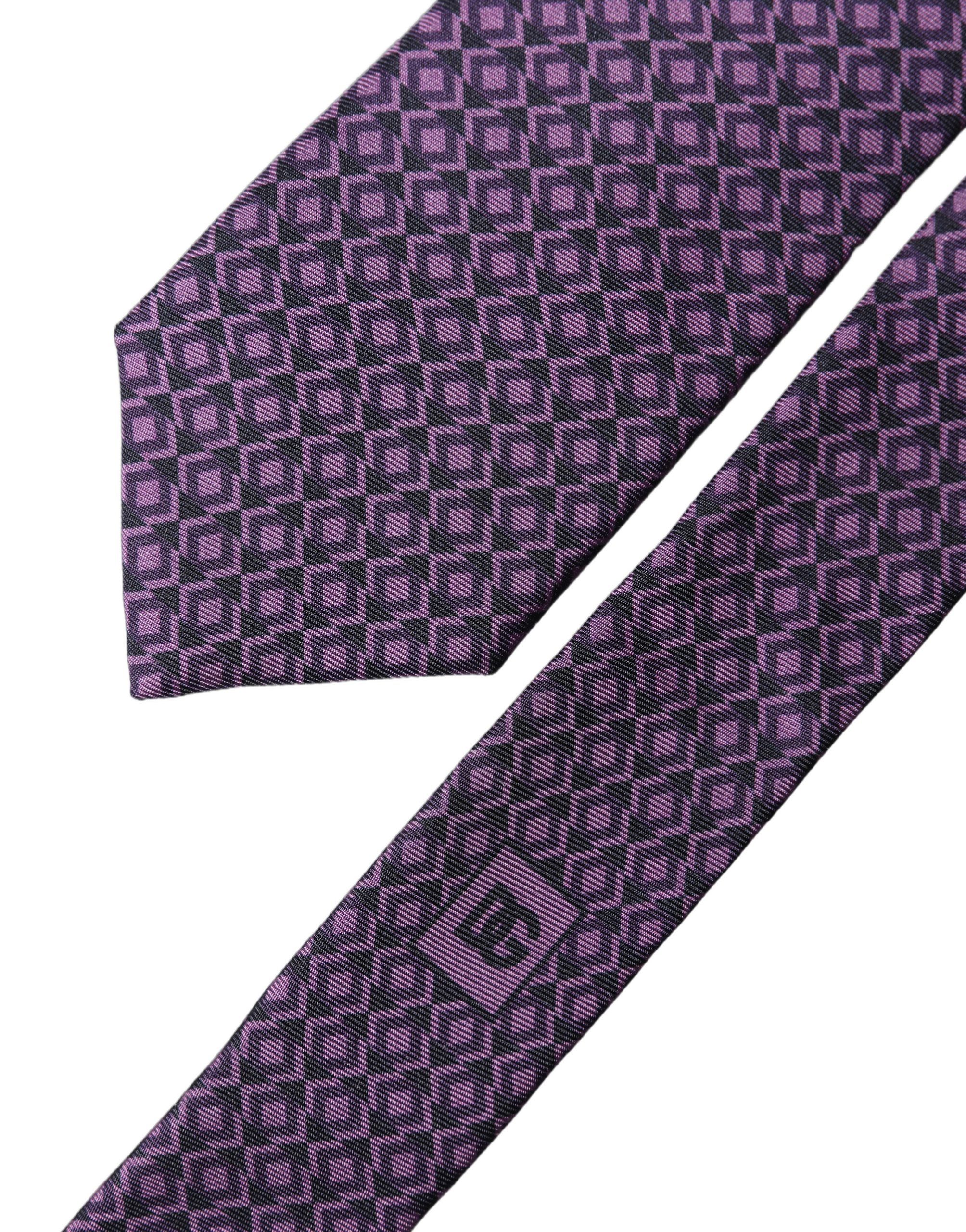Patterned 100% Silk Adjustable Men NeckMen's Men's Tie - Dolce & Gabbana - Modalova