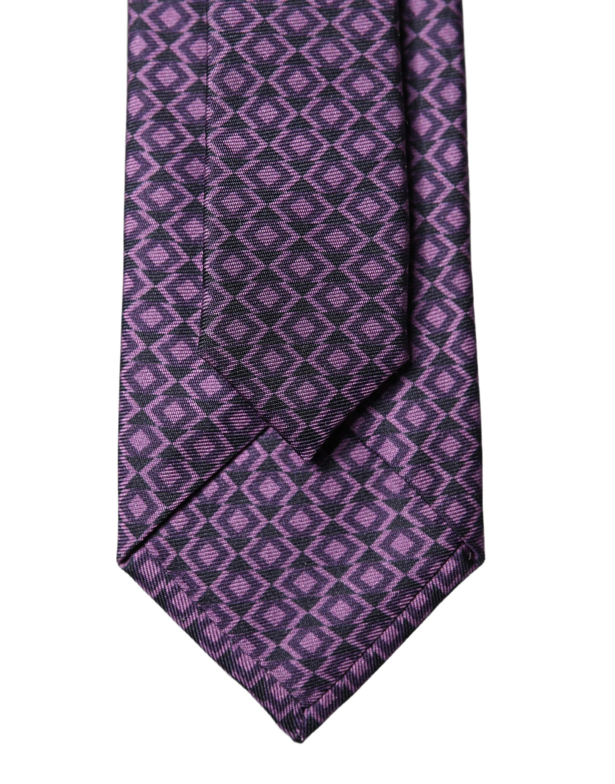 Patterned 100% Silk Adjustable Men NeckMen's Men's Tie - Dolce & Gabbana - Modalova