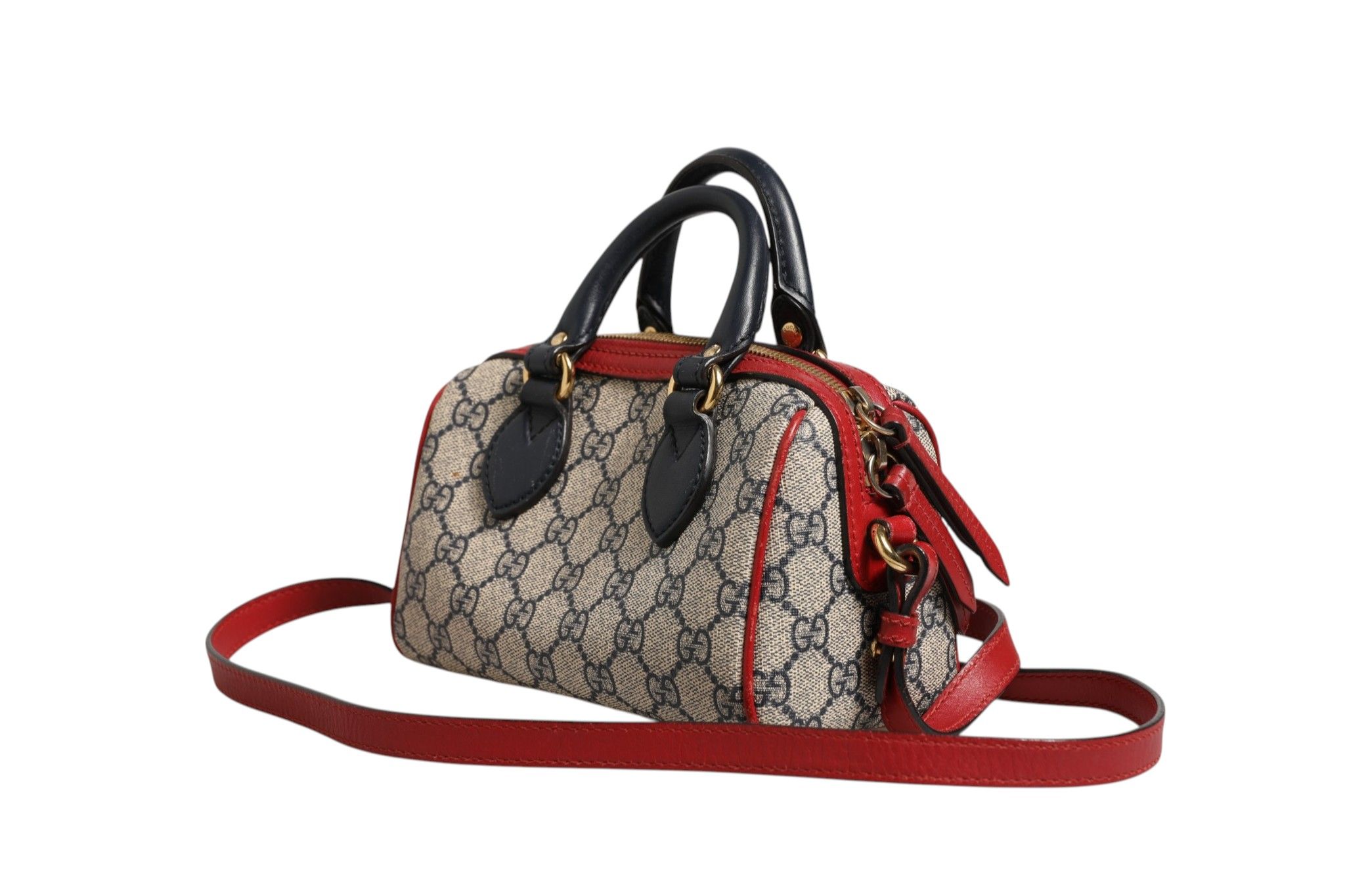 GG Supreme Mini Boston Women's Bag (Pre-Owned) - Gucci - Modalova