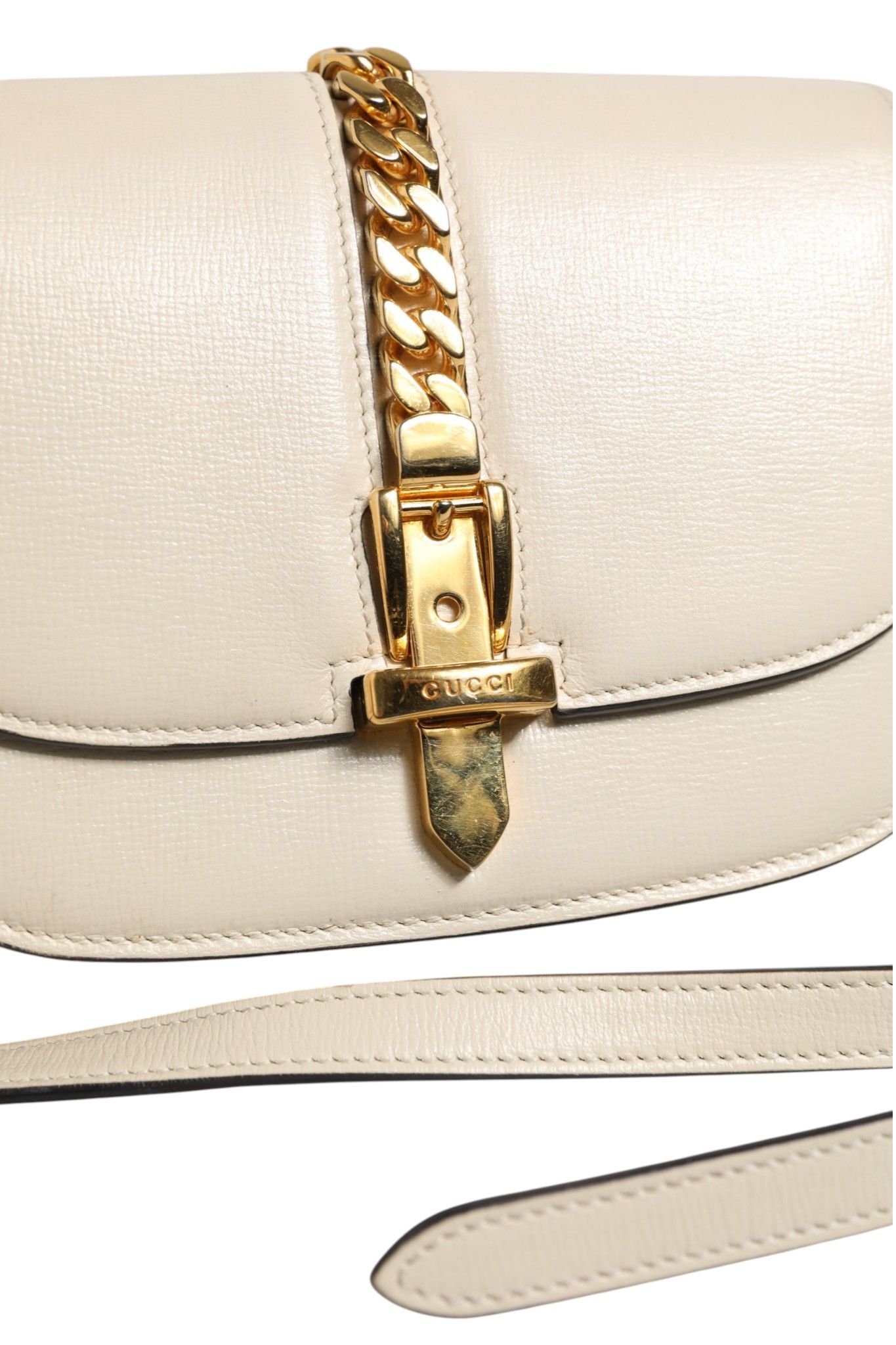 Sylvie 1969 Mini Leather Shoulder Women's Bag (Pre-Owned) - Gucci - Modalova