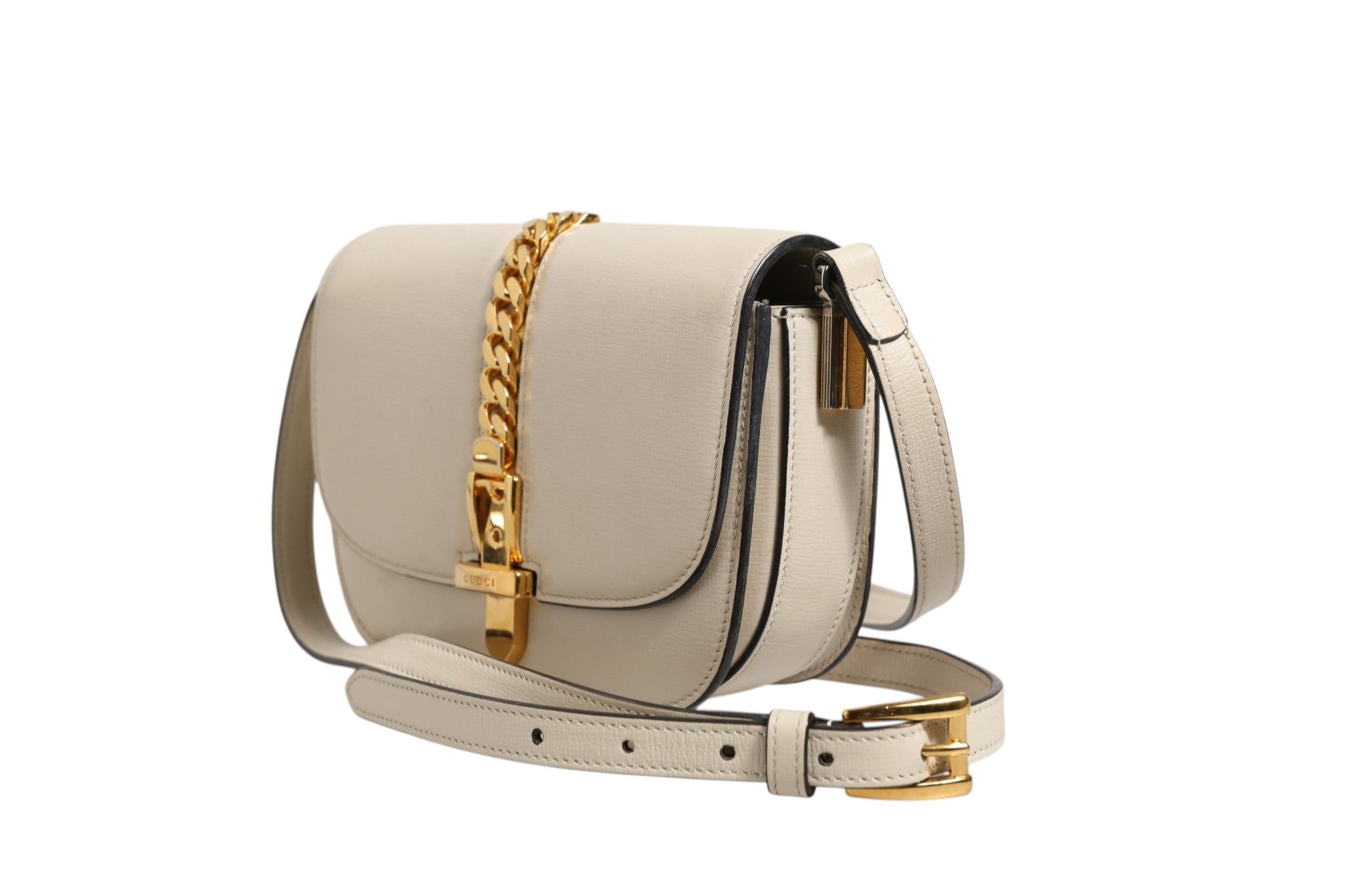 Sylvie 1969 Mini Leather Shoulder Women's Bag (Pre-Owned) - Gucci - Modalova