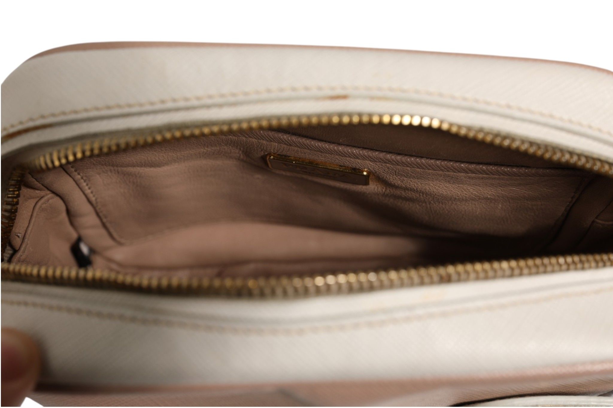 Clay Gray Small Leather Shoulder Women's Bag (Pre-Owned) - Prada - Modalova