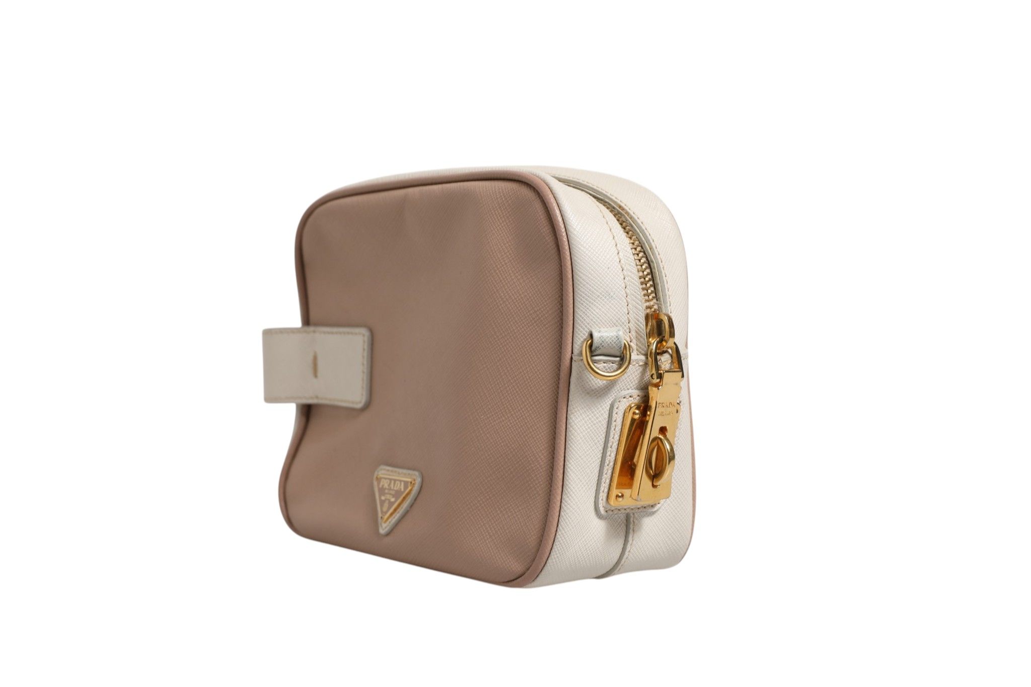 Clay Gray Small Leather Shoulder Women's Bag (Pre-Owned) - Prada - Modalova