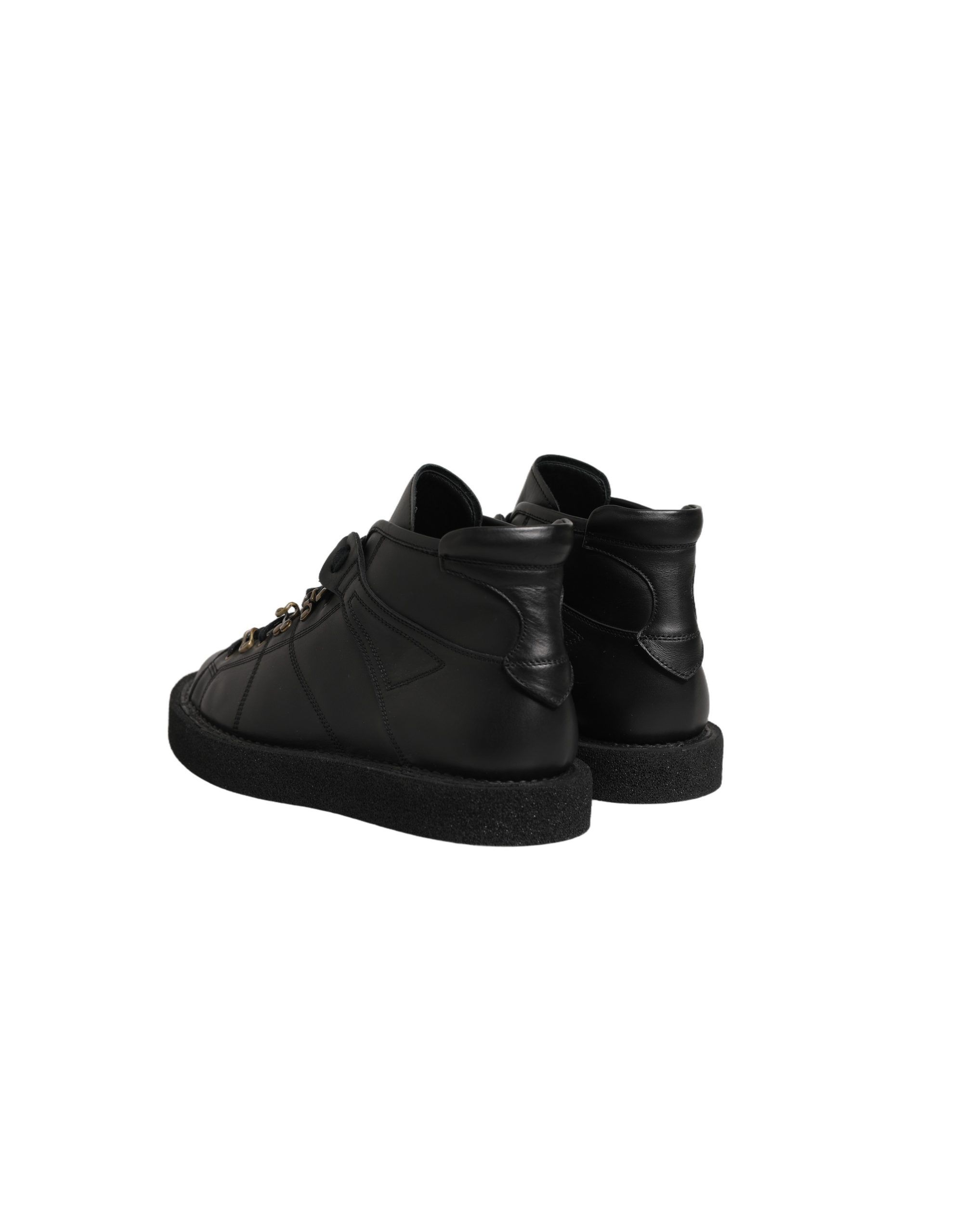 Leather Lace Up Men Ankle Boots Men's Shoes - Dolce & Gabbana - Modalova