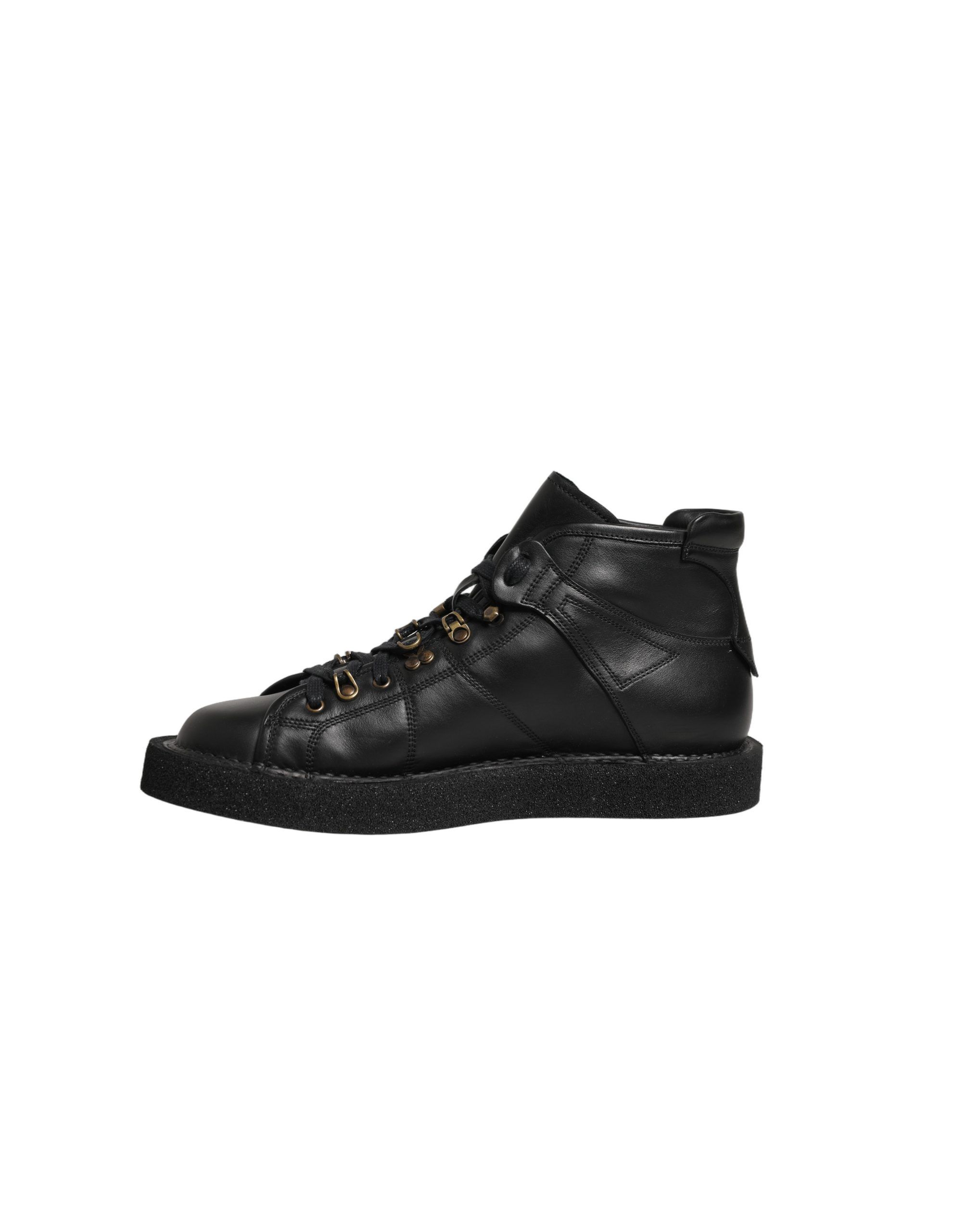 Leather Lace Up Men Ankle Boots Men's Shoes - Dolce & Gabbana - Modalova