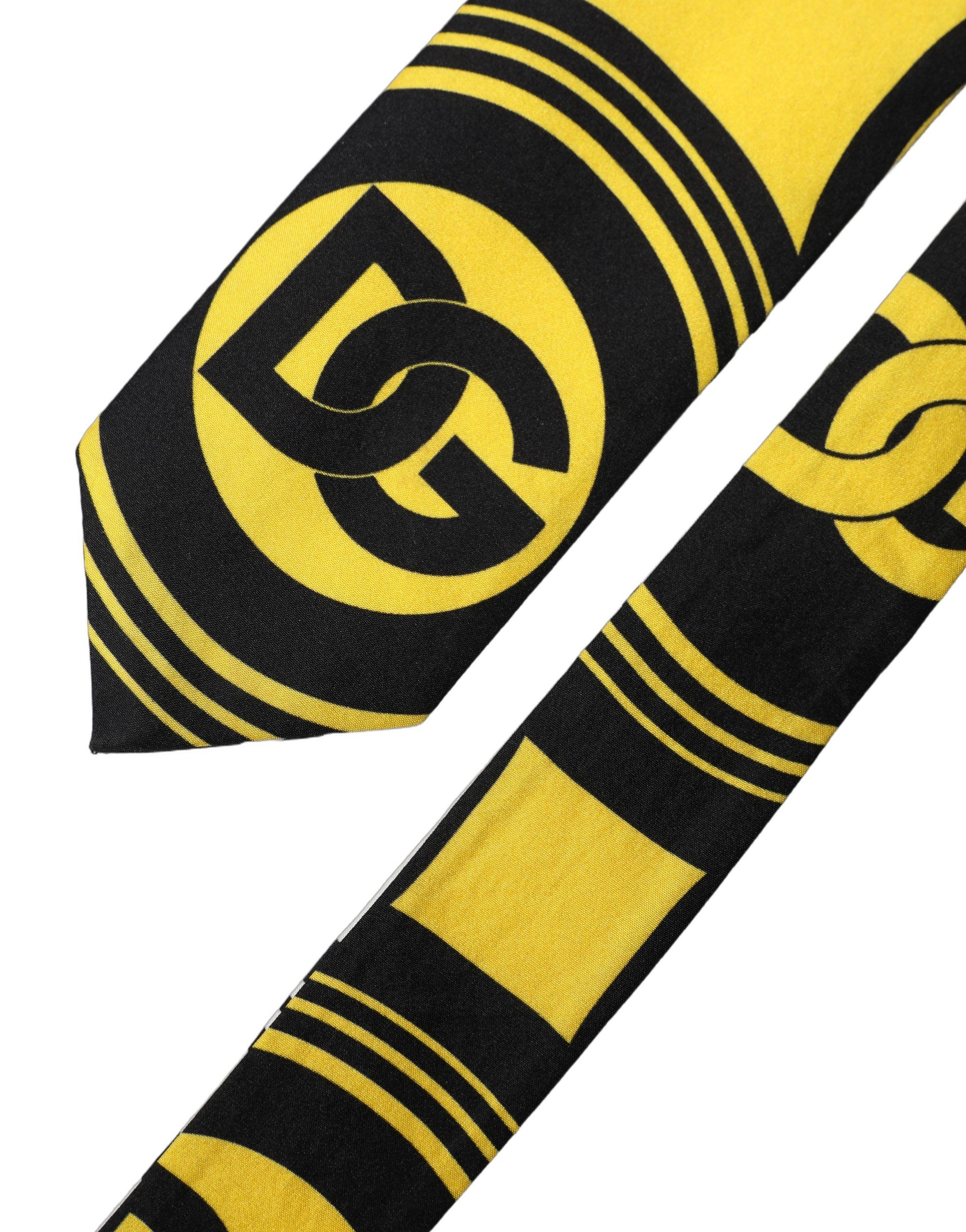 Monogram Print Silk Adjustable Men NeckMen's Men's Tie - Dolce & Gabbana - Modalova