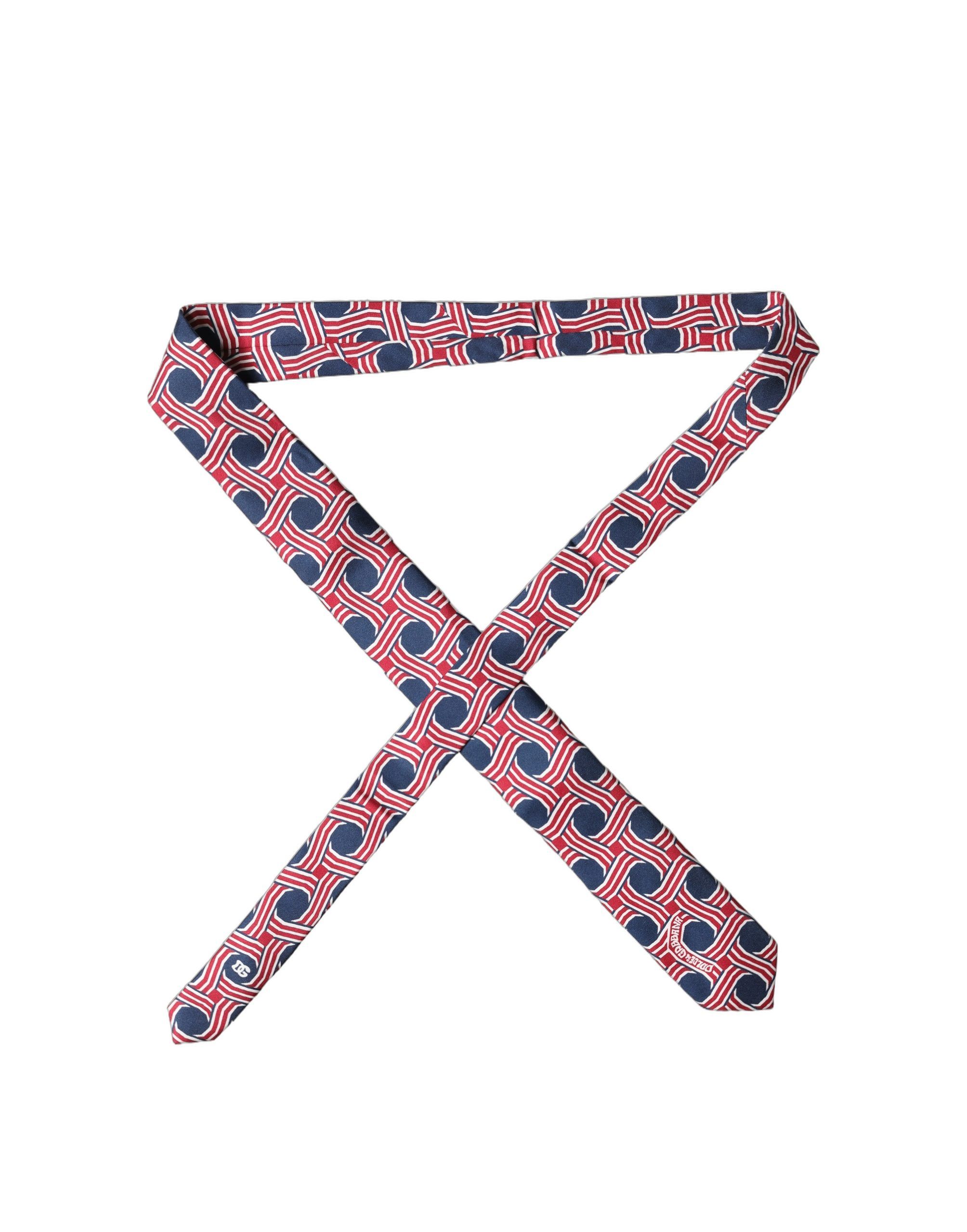 Patterned Silk Adjustable Men Men'sd NeckMen's Men's Tie - Dolce & Gabbana - Modalova