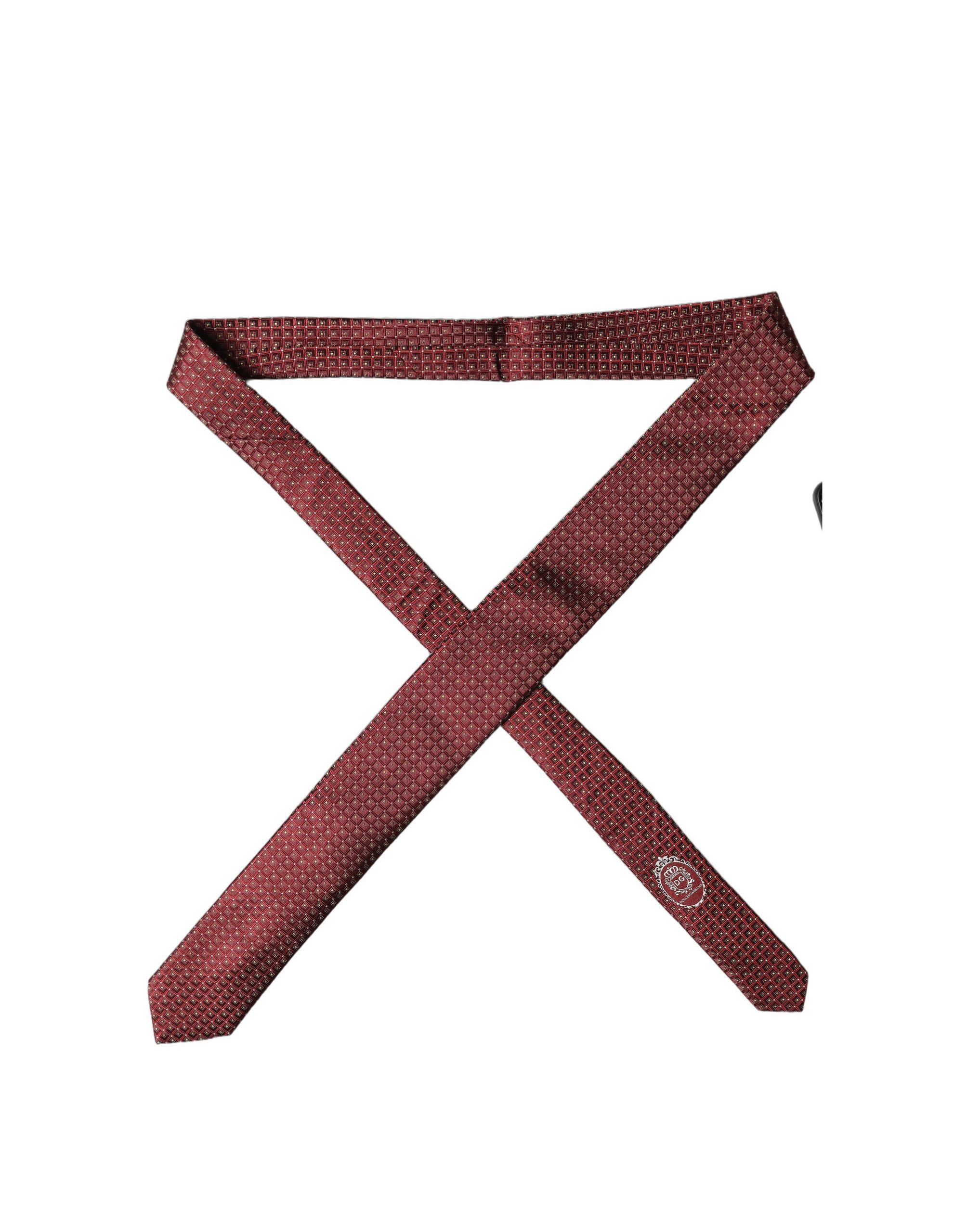 Geometric Silk Adjustable Men Men'sd NeckMen's Men's Tie - Dolce & Gabbana - Modalova