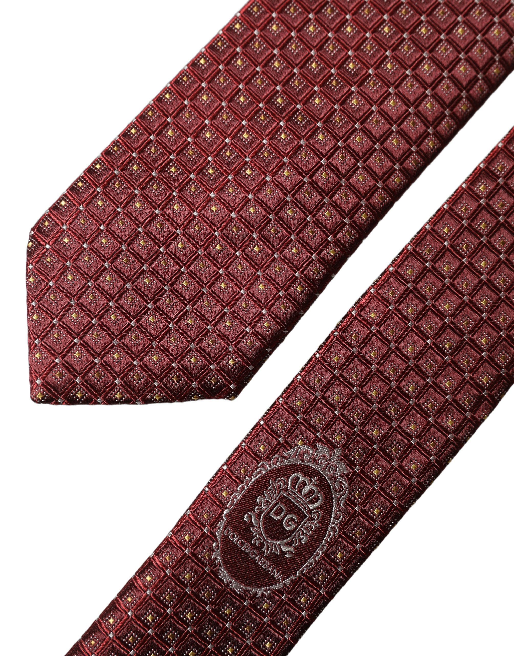 Geometric Silk Adjustable Men Men'sd NeckMen's Men's Tie - Dolce & Gabbana - Modalova