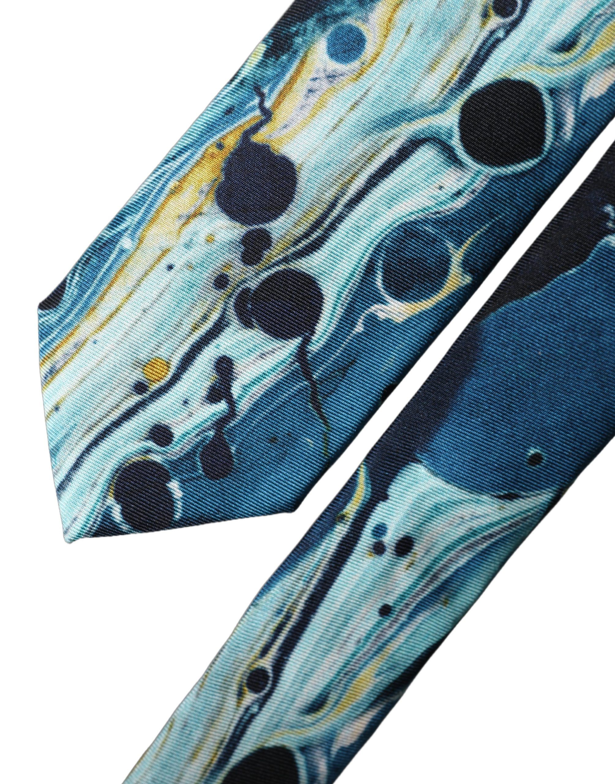 Abstract Silk Adjustable Men Men'sd NeckMen's Men's Tie - Dolce & Gabbana - Modalova