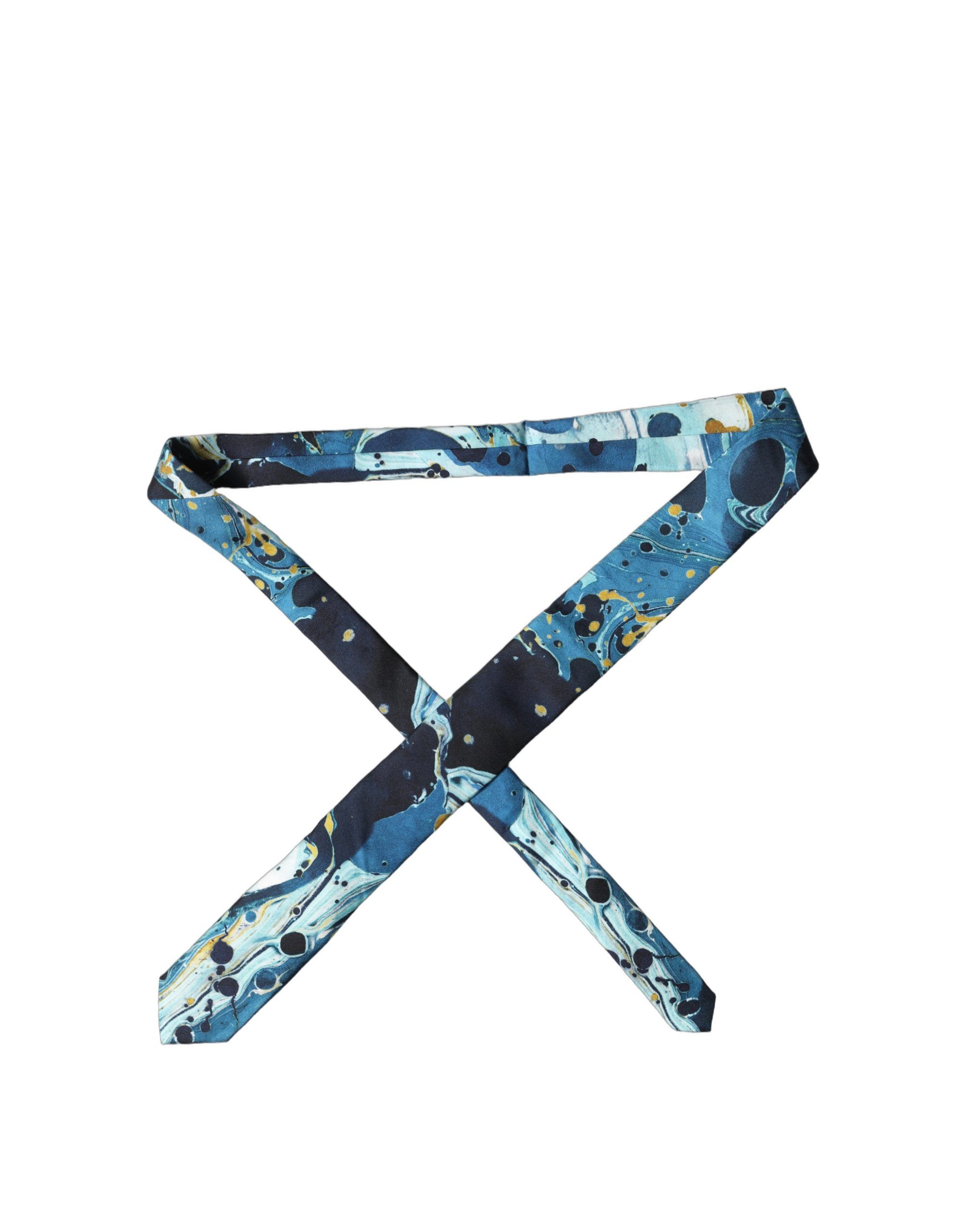 Abstract Silk Adjustable Men Men'sd NeckMen's Men's Tie - Dolce & Gabbana - Modalova