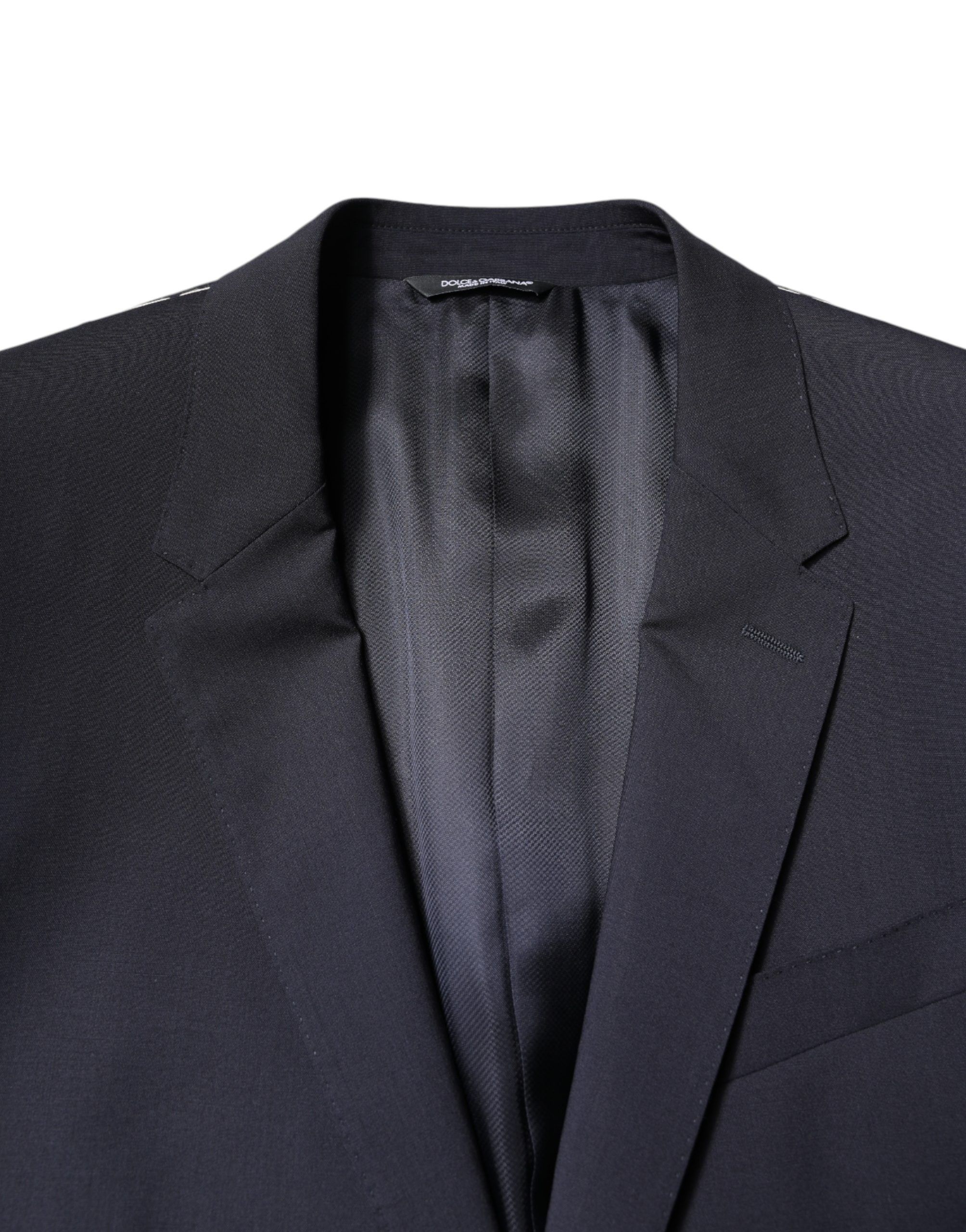 Men's MARTINI Dark Blue Wool SingleBreasted Men's Blazer - Dolce & Gabbana - Modalova