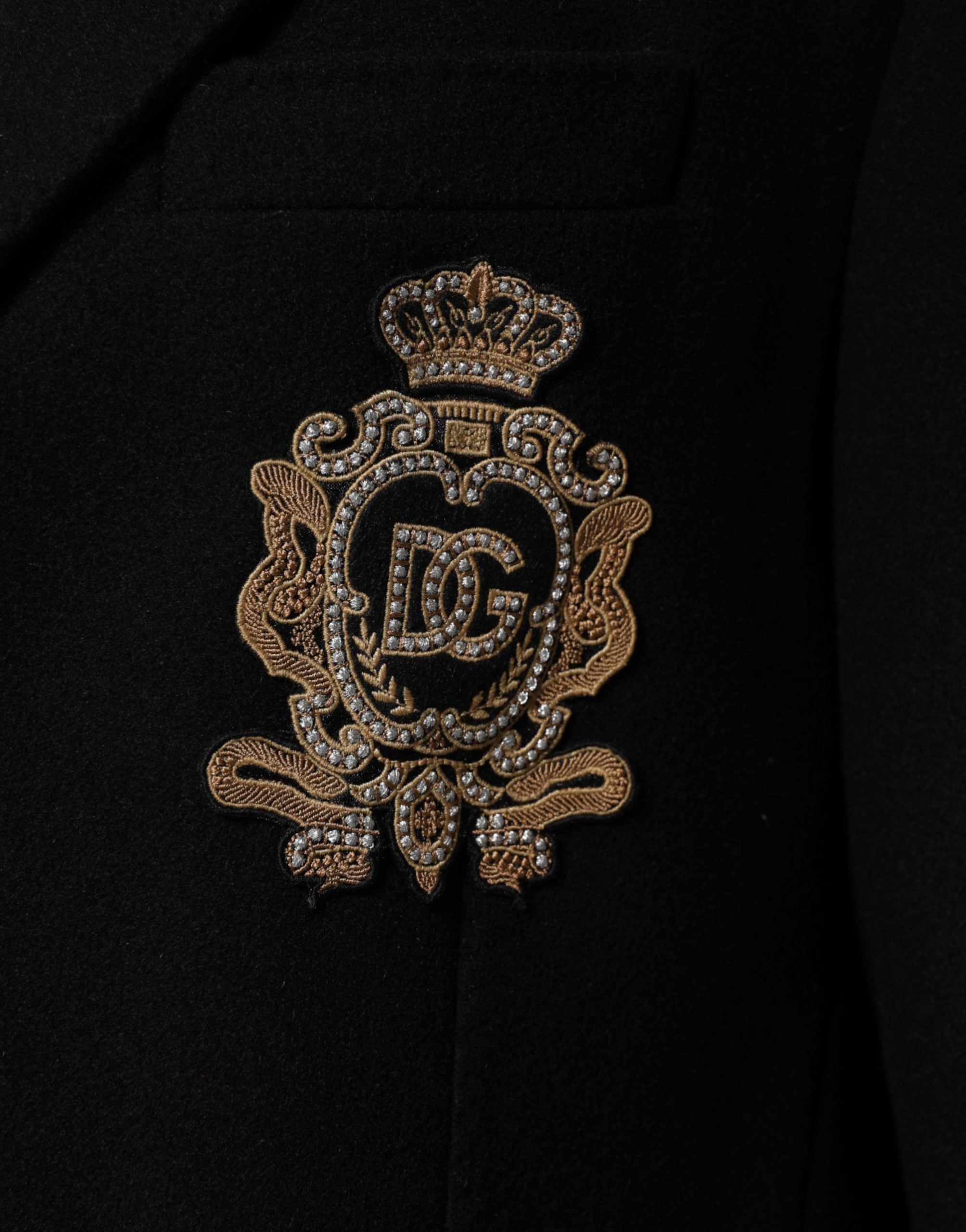 Heraldic Patch Single Breasted Men's Jacket - Dolce & Gabbana - Modalova