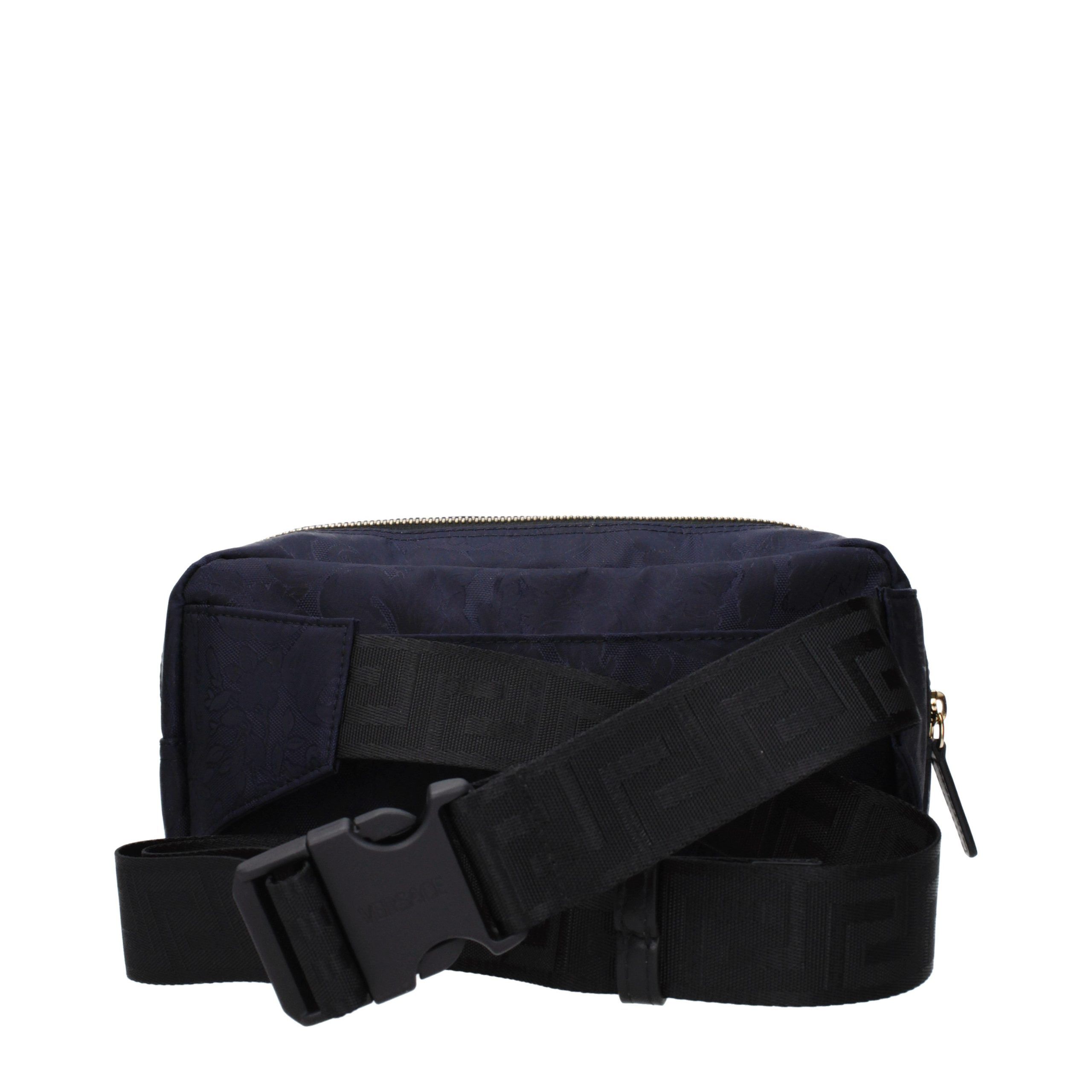Versace Blue Fabric Men's Backpack - Versace - Modalova