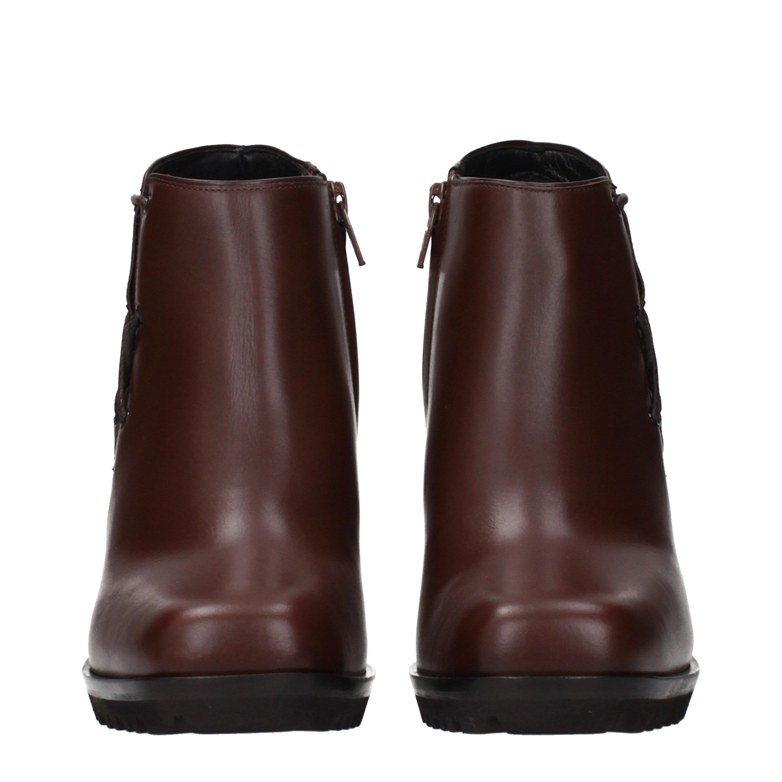 Leather Ankle Women's Boots - Max Mara - Modalova