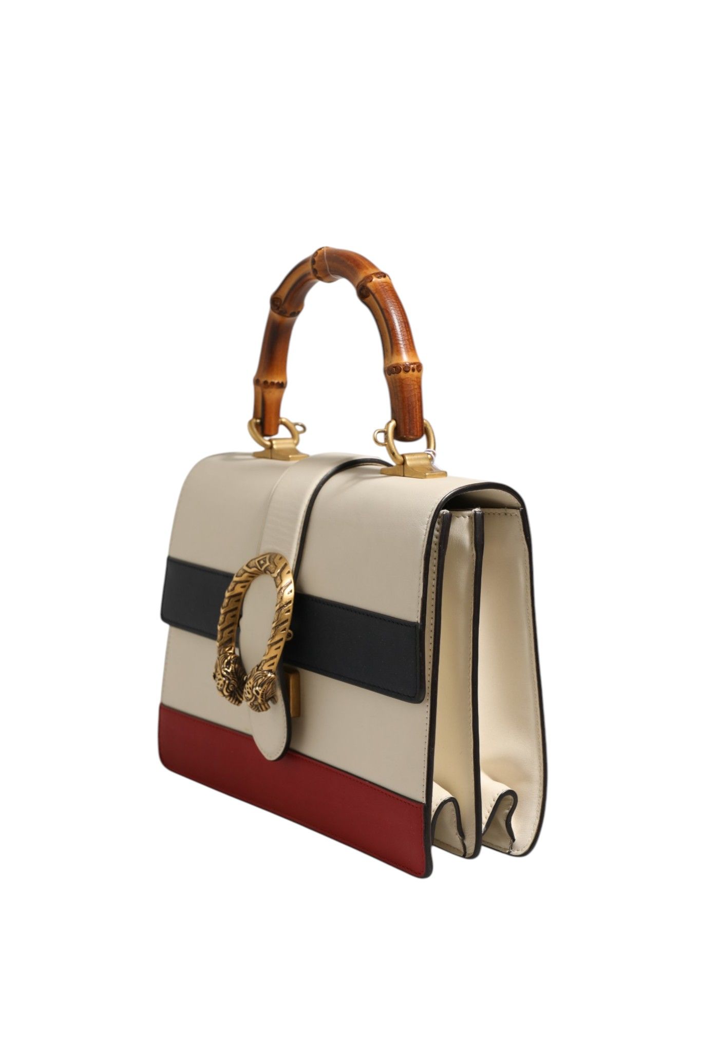 Dionysus Bamboo Top Handle Bag Colorblock Women's Leather (Pre-Owned) - Gucci - Modalova