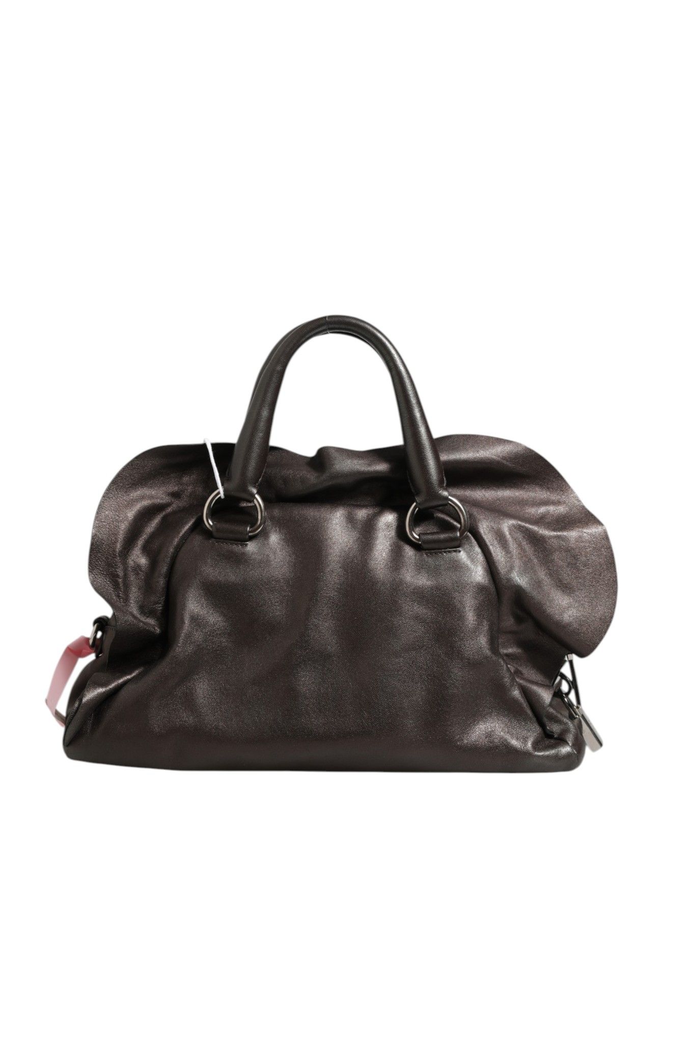 Metallic Nappa Leather Ruffle Shoulder Women's Bag (Pre-Owned) - Prada - Modalova