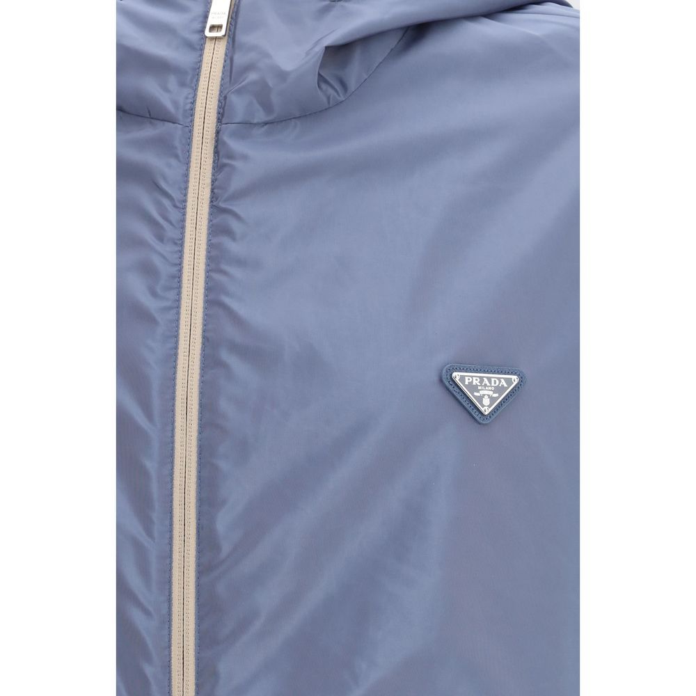 Recycled Polyamide Shell Men's Jacket - Prada - Modalova