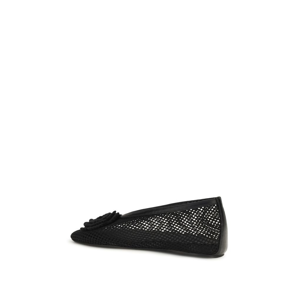 Polyethylene Ballet Women's Flats - Ganni - Modalova