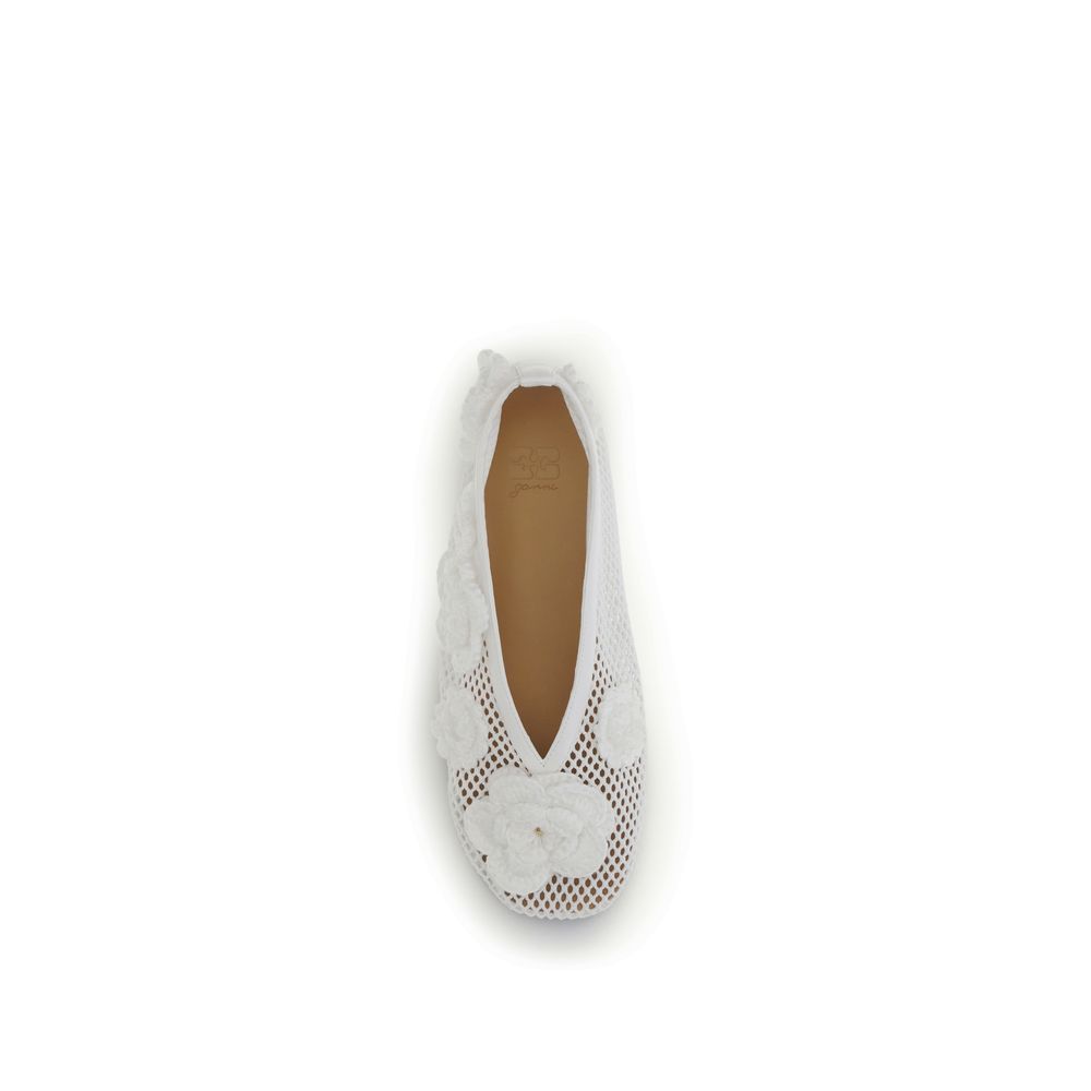 Polyethylene Ballet Women's Flats - Ganni - Modalova