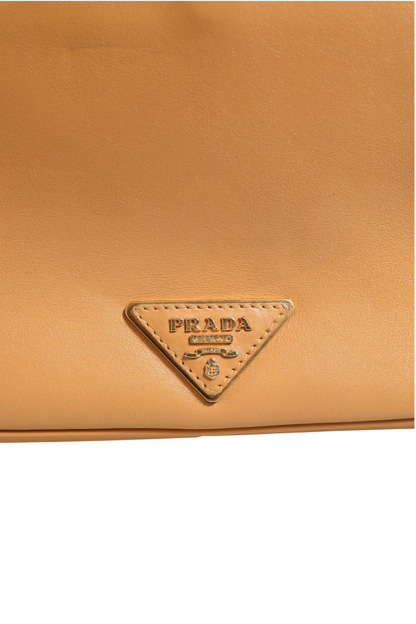 Sidonie Beige Pebble Leather shoulder Women's bag (Pre-Owned) - Prada - Modalova