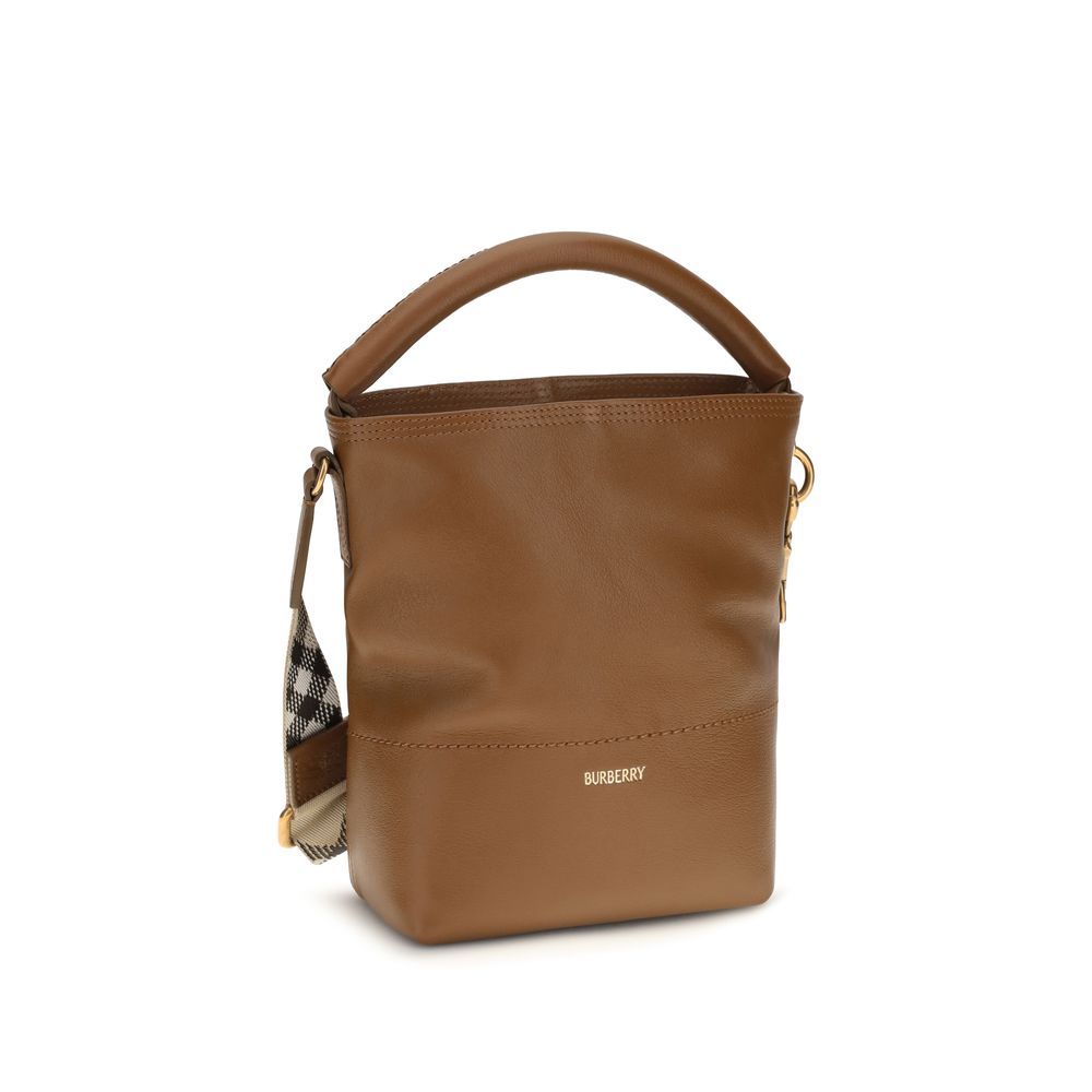 Calf Leather Bos Taurus Backet Women's Bag - Burberry - Modalova