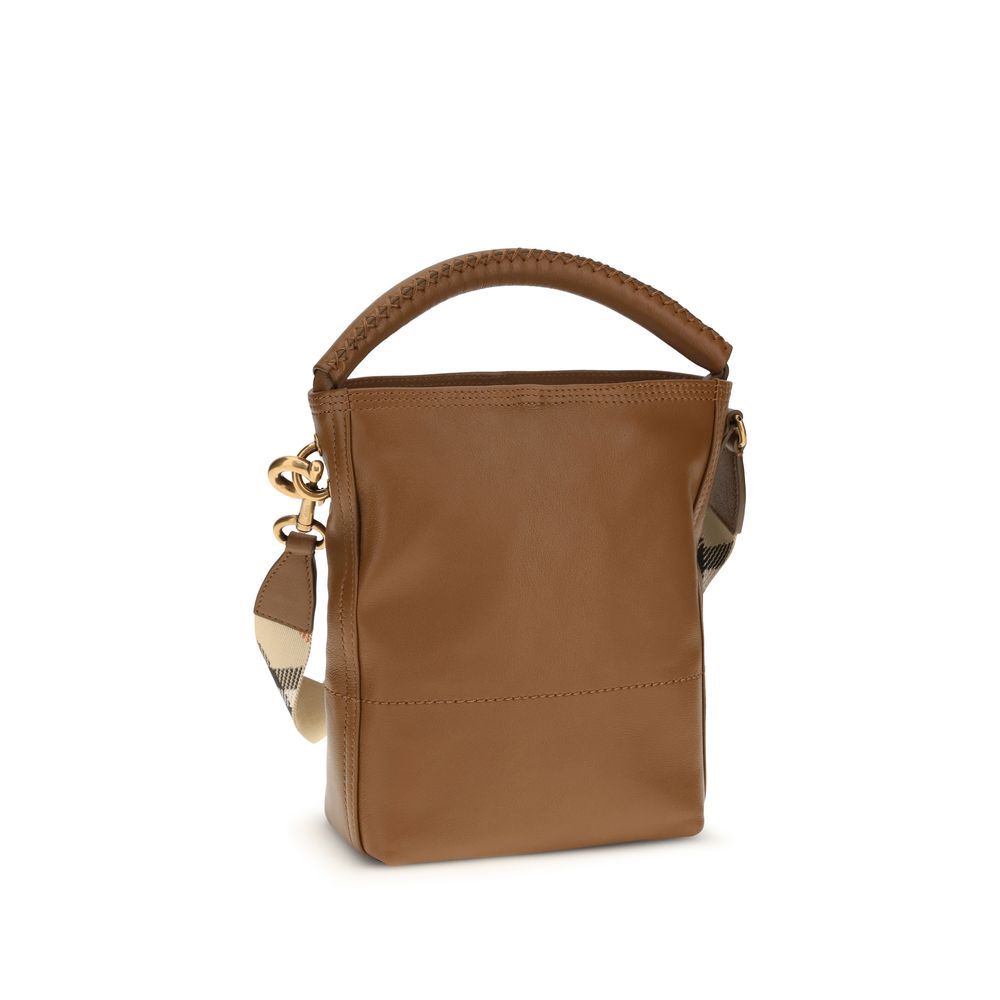 Calf Leather Bos Taurus Backet Women's Bag - Burberry - Modalova