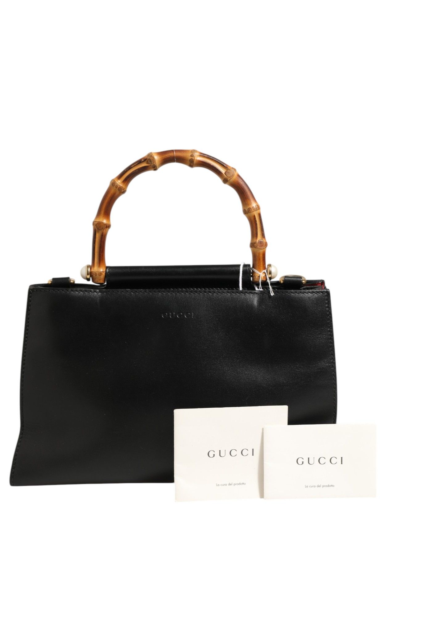 Nymphaea Bamboo Top Handle Leather Women's Bag (Pre-Owned) - Gucci - Modalova