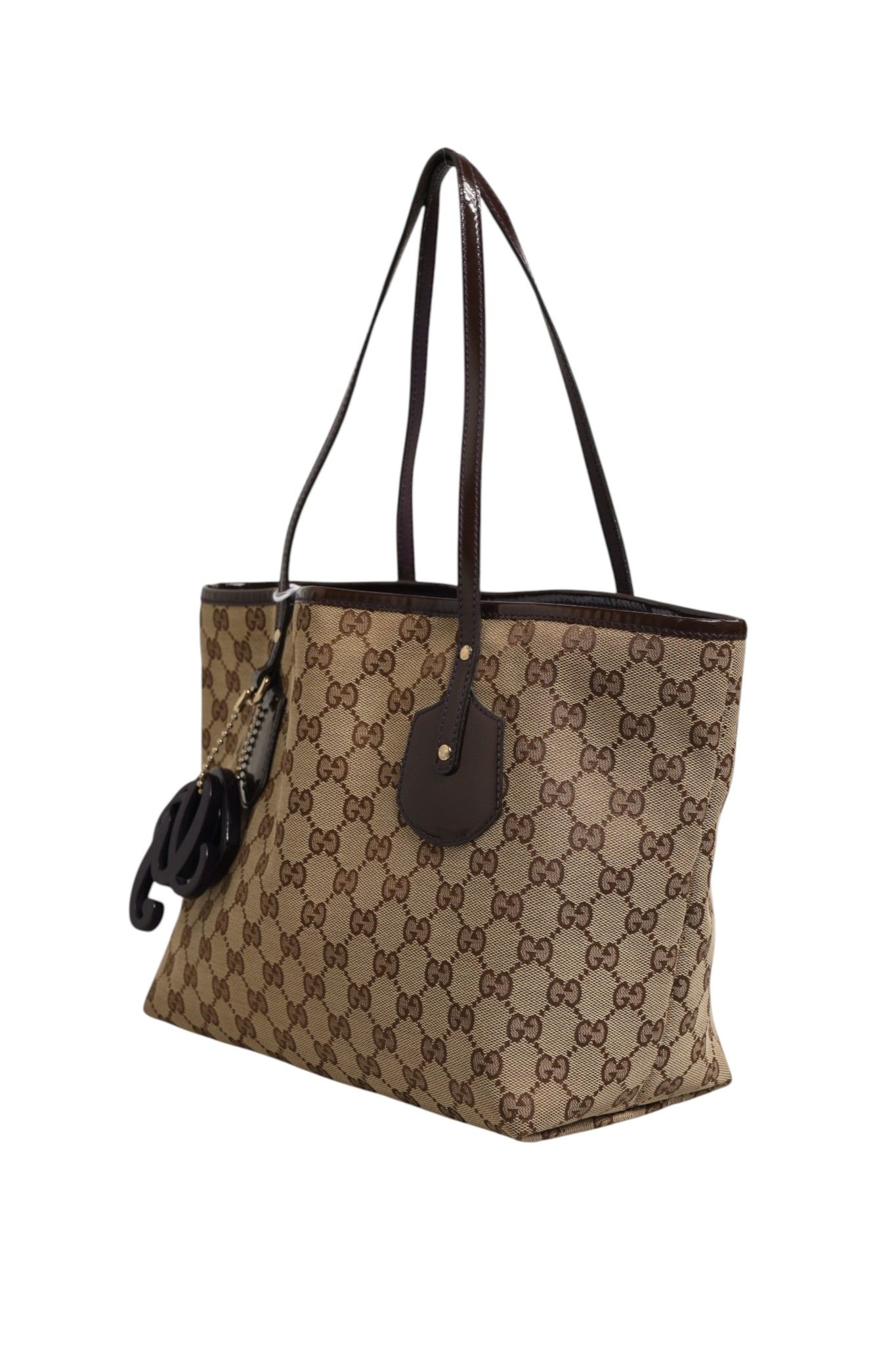Beige Canvas Medium Jolie Charm Tote Women's Bag (Pre-Owned) - Gucci - Modalova