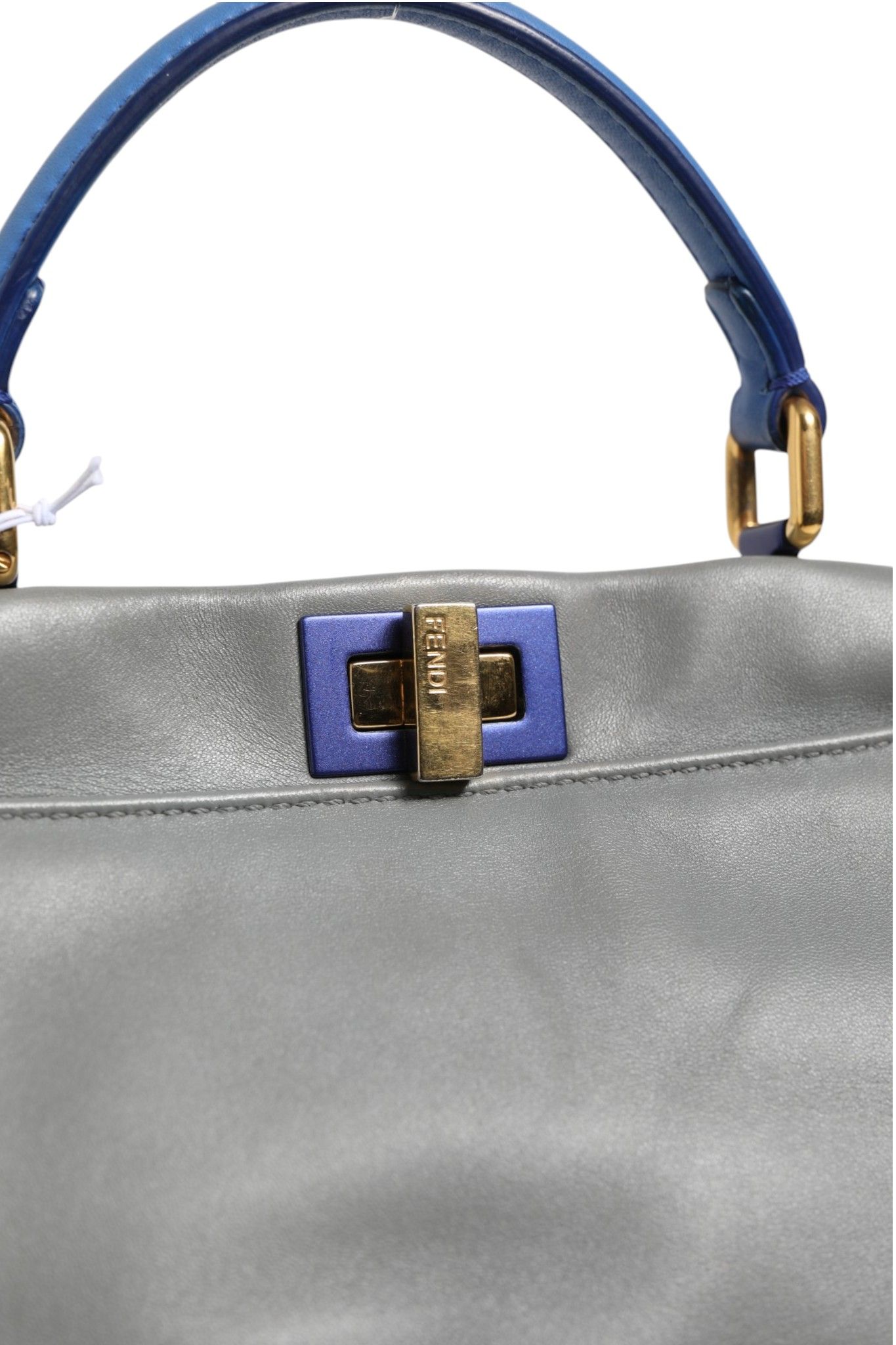 Mini Peekaboo Blue Women's Grey (Pre-Owned) - Fendi - Modalova