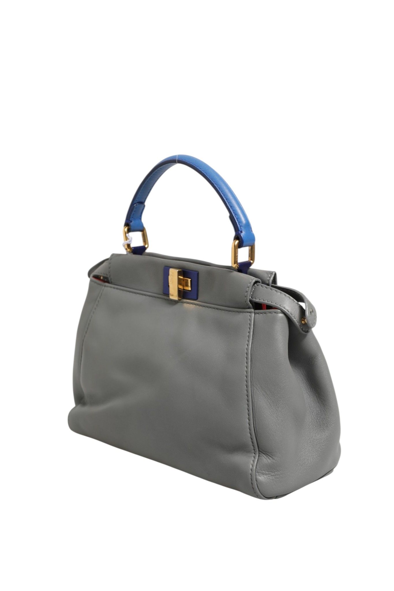 Mini Peekaboo Blue Women's Grey (Pre-Owned) - Fendi - Modalova