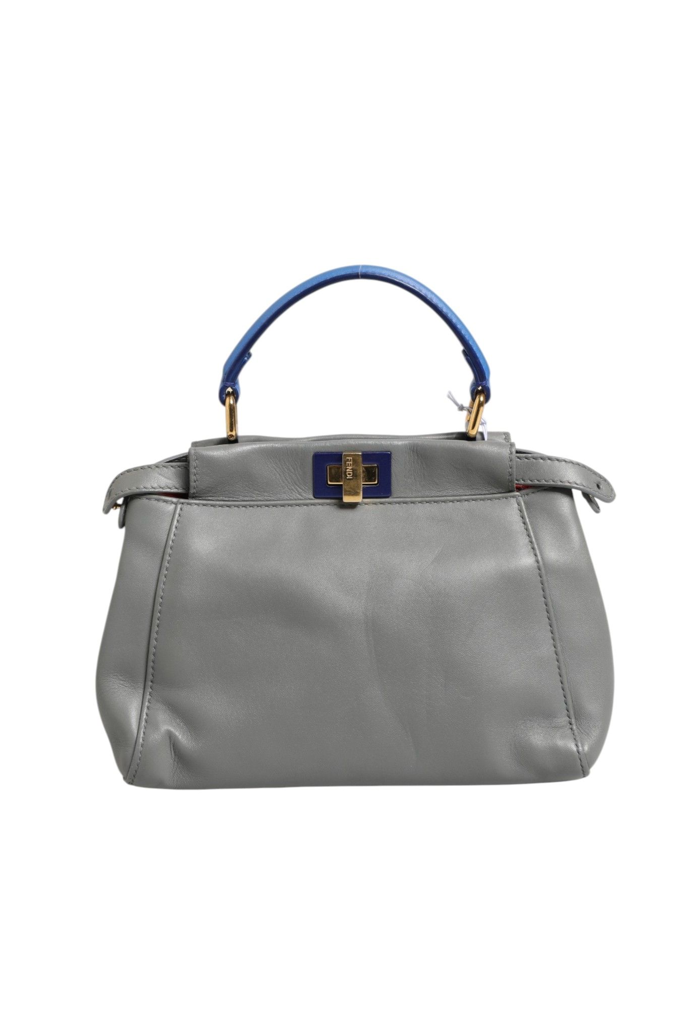 Mini Peekaboo Blue Women's Grey (Pre-Owned) - Fendi - Modalova