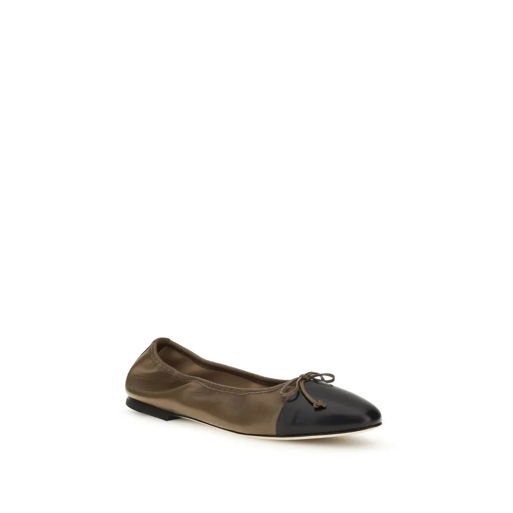 Calf Leather Bos Taurus Ballet Women's Flats - Dear Frances - Modalova