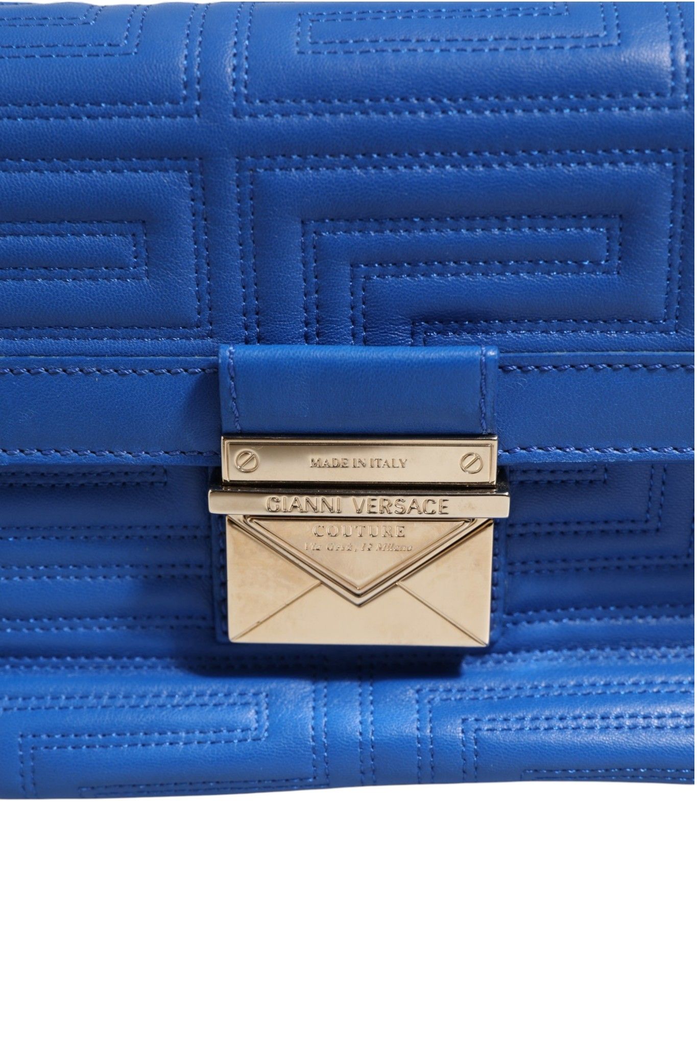 Couture Quilted Leather Shoulder Women's Bag (Pre-Owned) - Versace - Modalova