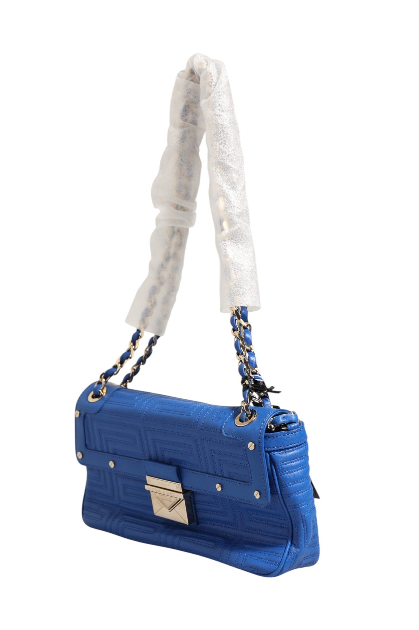 Couture Quilted Leather Shoulder Women's Bag (Pre-Owned) - Versace - Modalova
