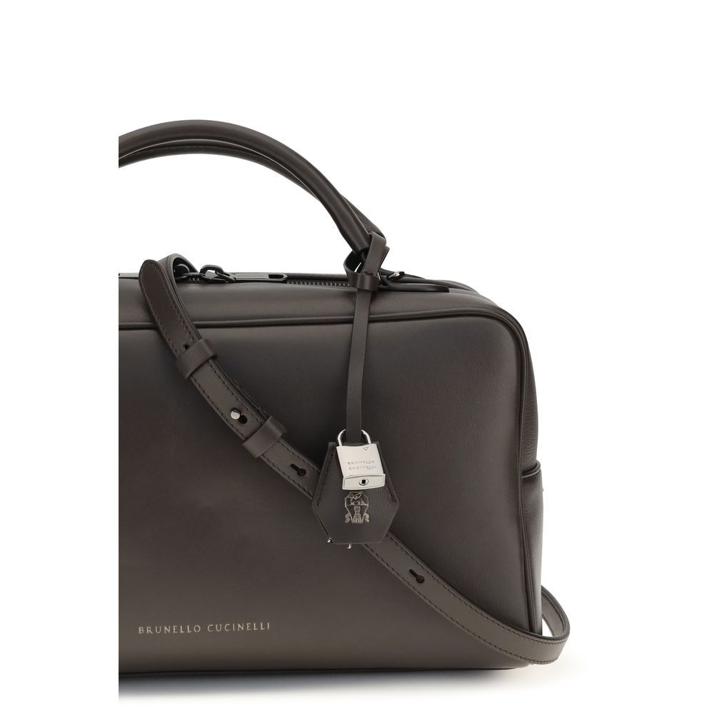 Calf Leather Bos Taurus Shoulder Women's Bag - Brunello Cucinelli - Modalova