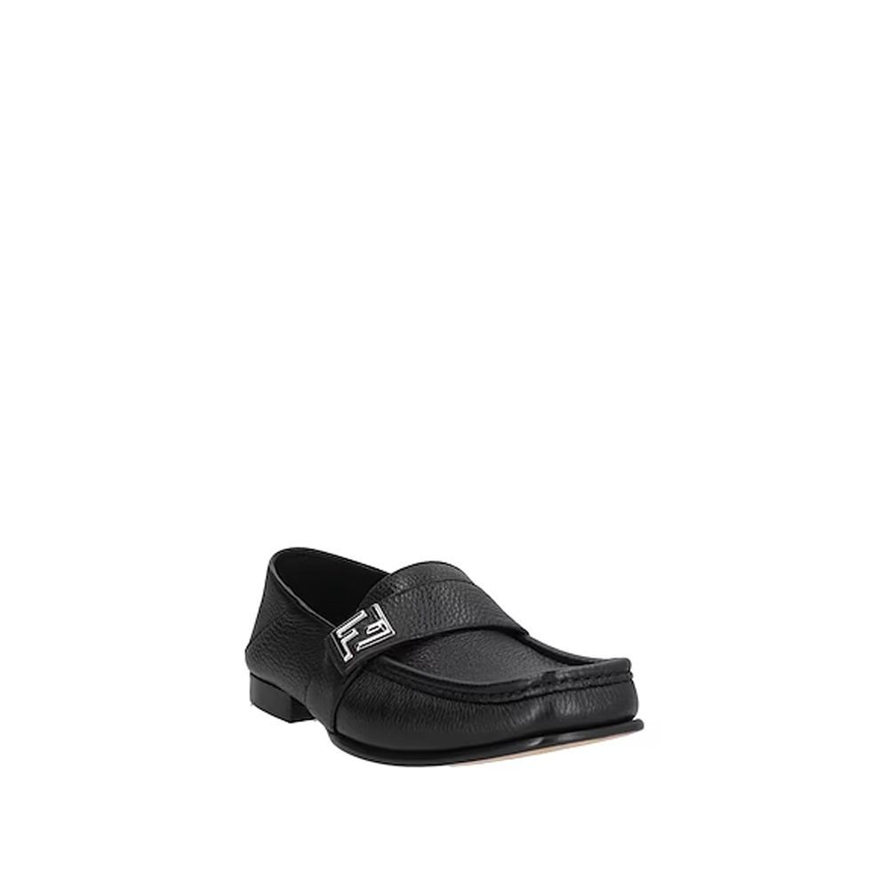 Calfskin Slip-On Men's Loafers - Fendi - Modalova
