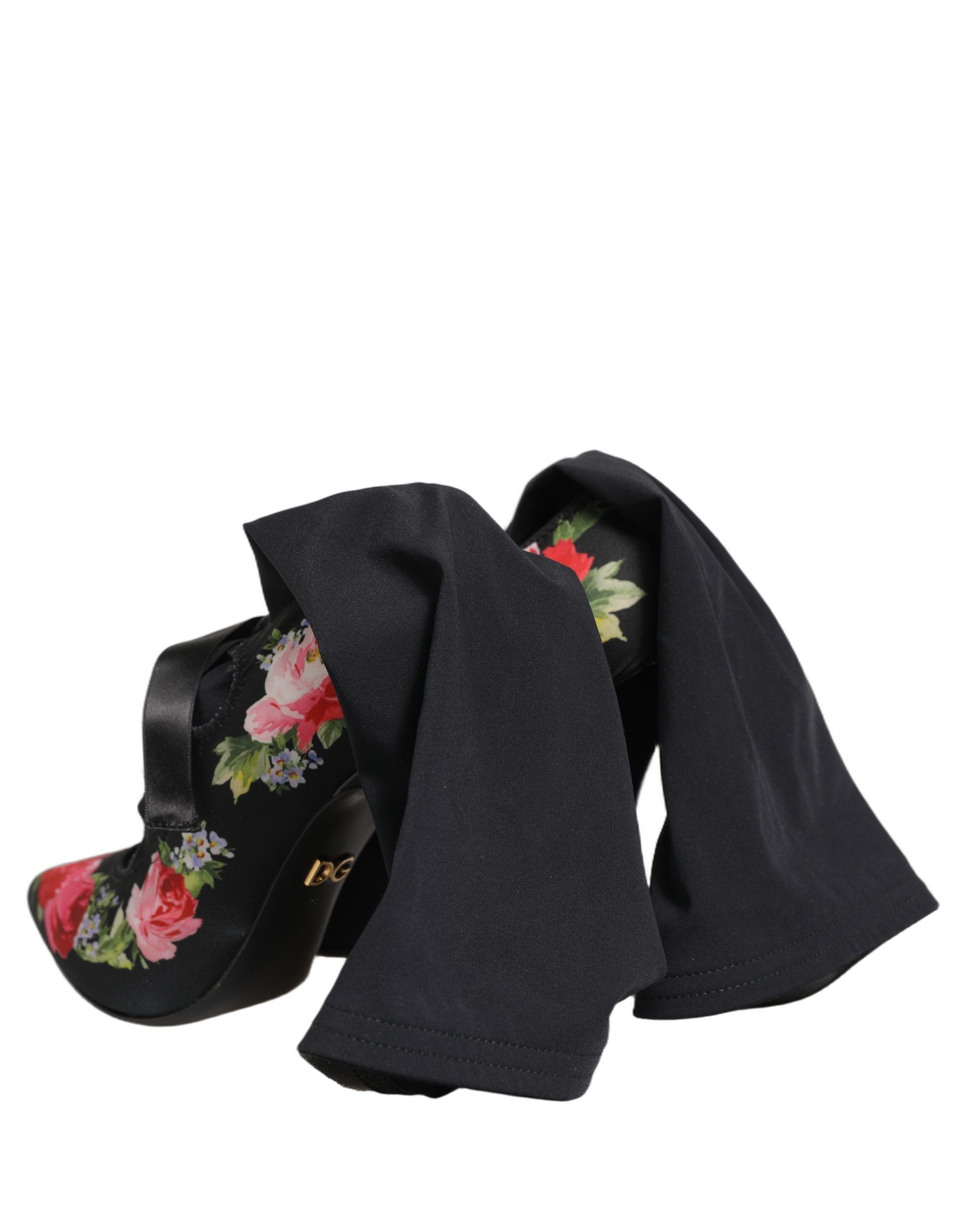 Floral Stiletto Mid Calf Boots Women's Shoes (Pre-Owned) - Dolce & Gabbana - Modalova