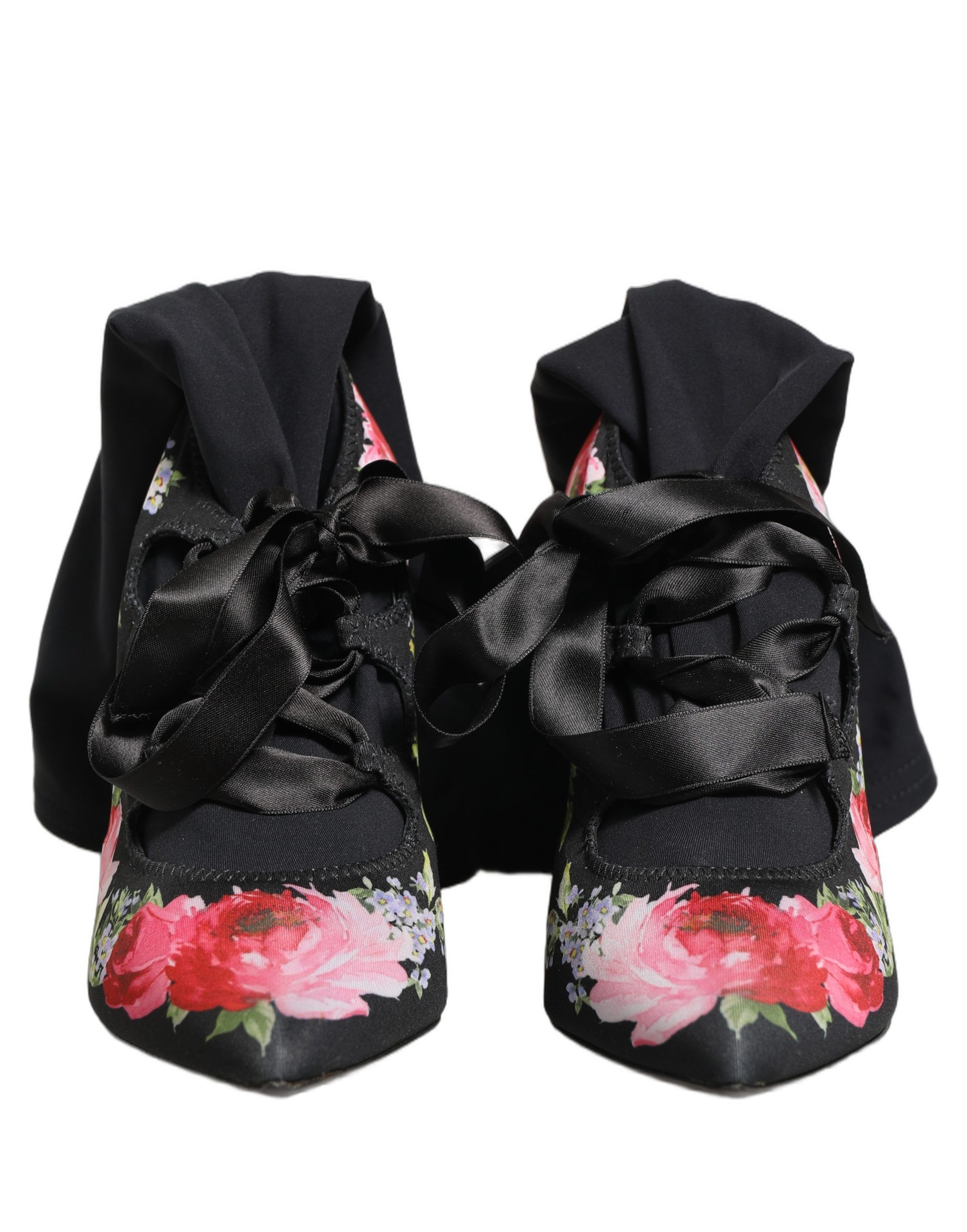 Floral Stiletto Mid Calf Boots Women's Shoes (Pre-Owned) - Dolce & Gabbana - Modalova
