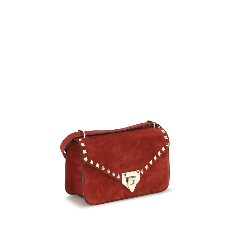 Suede Leather Shoulder Women's Bag - Valentino Garavani - Modalova