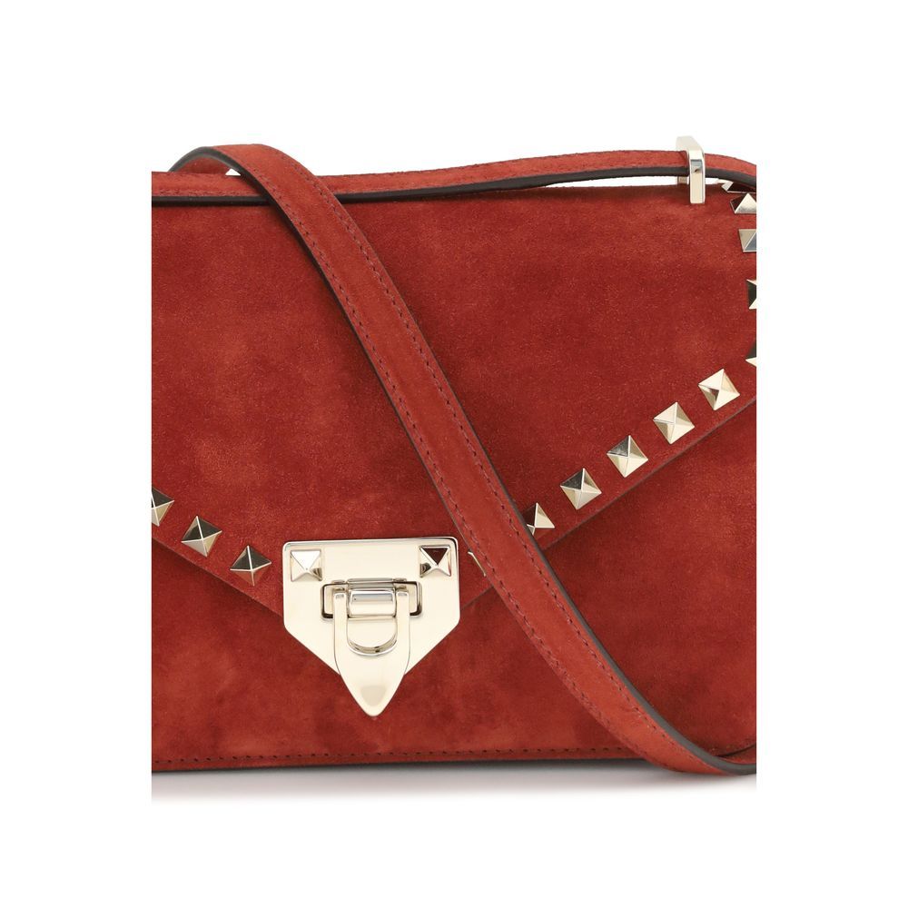 Suede Leather Shoulder Women's Bag - Valentino Garavani - Modalova