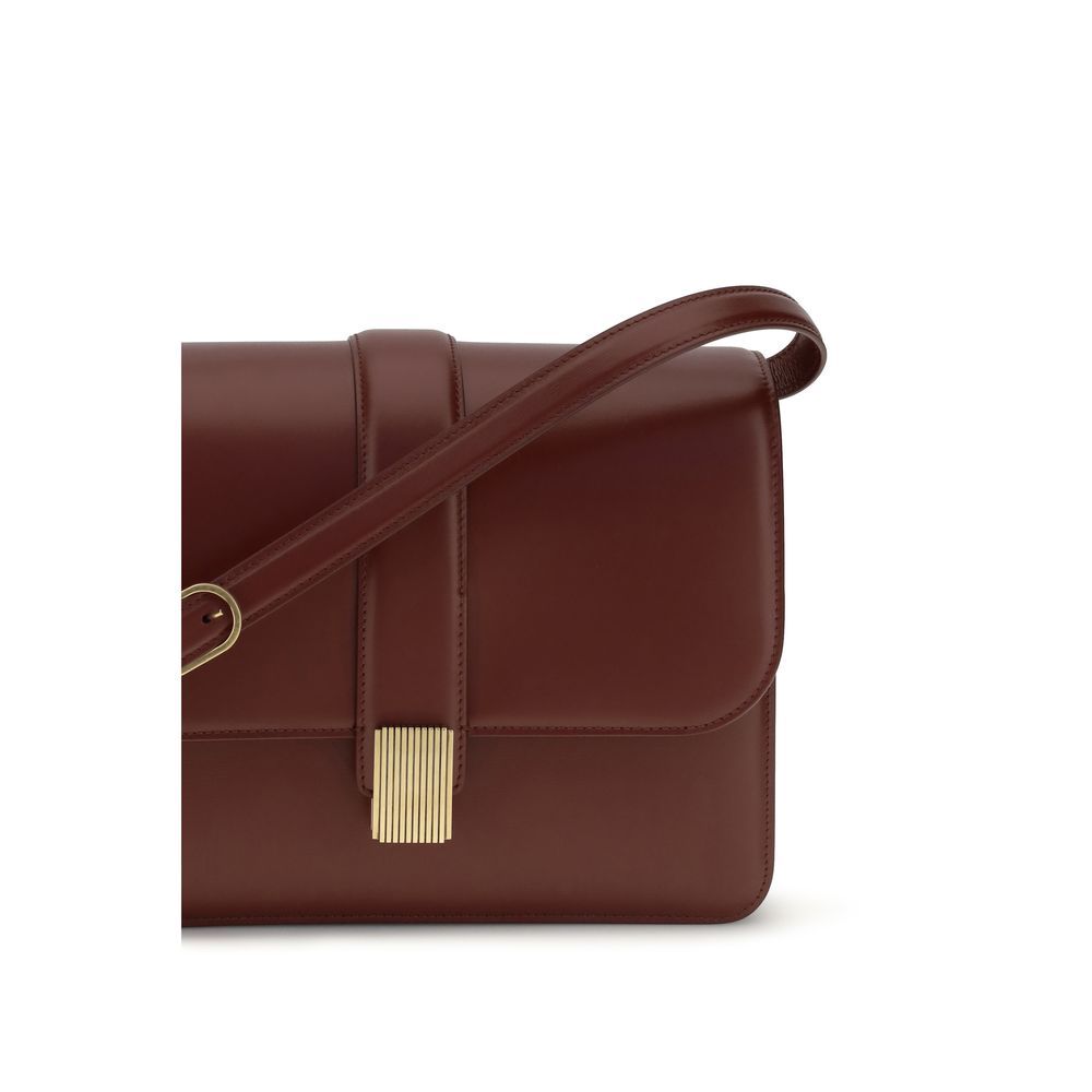 Calf Leather Bos Taurus Shoulder Women's Bag - Khaite - Modalova
