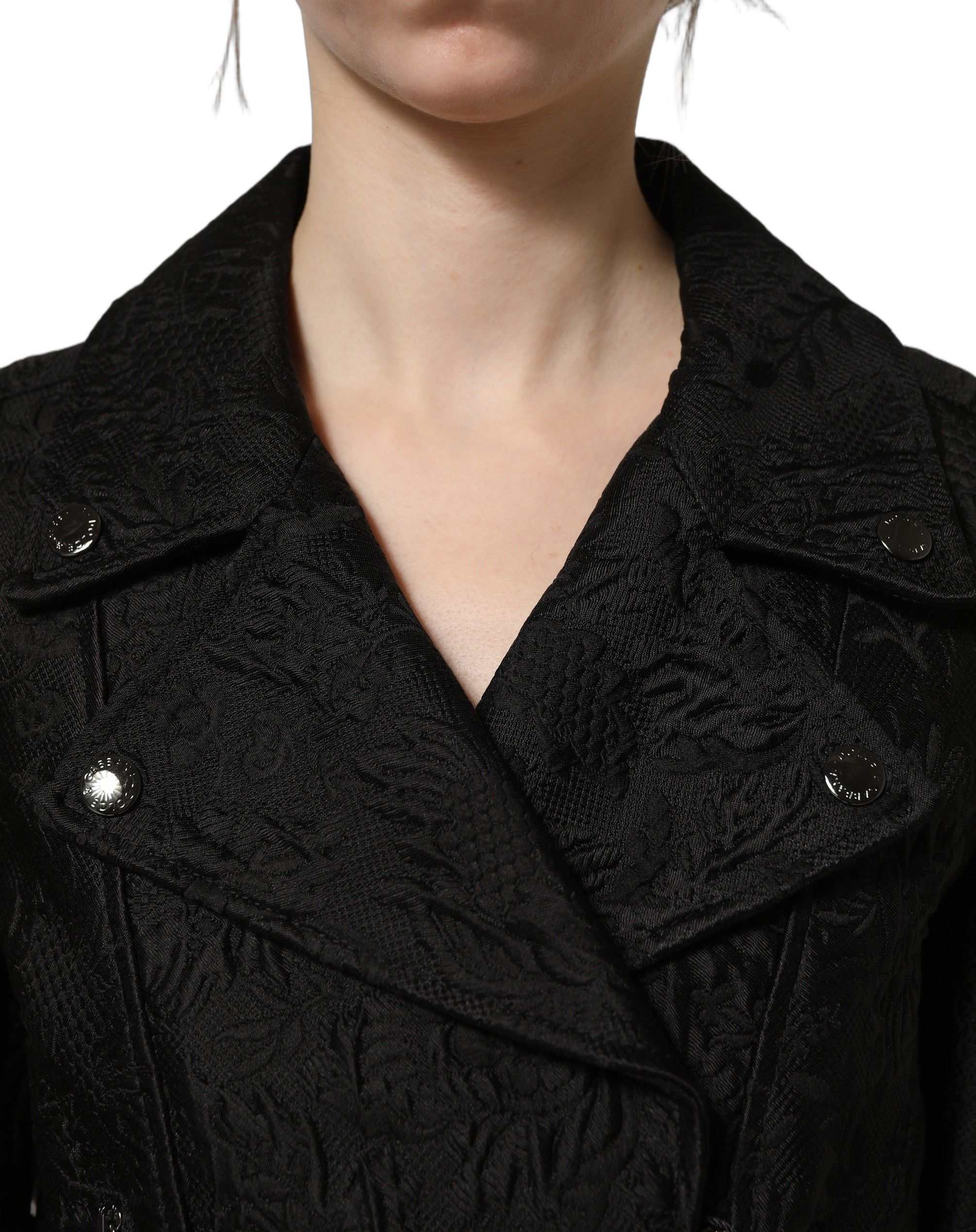Floral Brocade Biker Blouson Women's Jacket - Dolce & Gabbana - Modalova