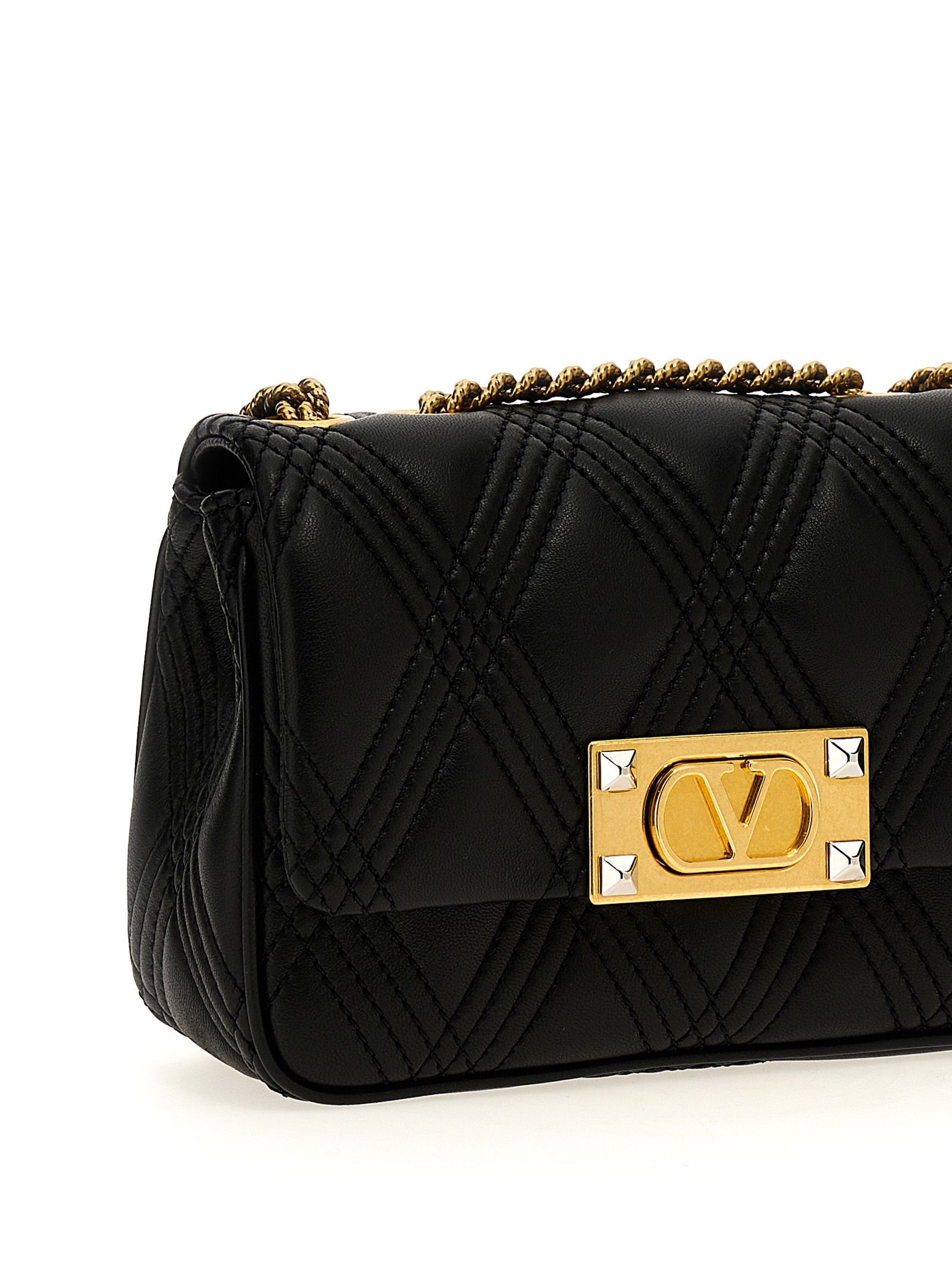 Lamb Leather Shoulder Women's Bag - Valentino Garavani - Modalova