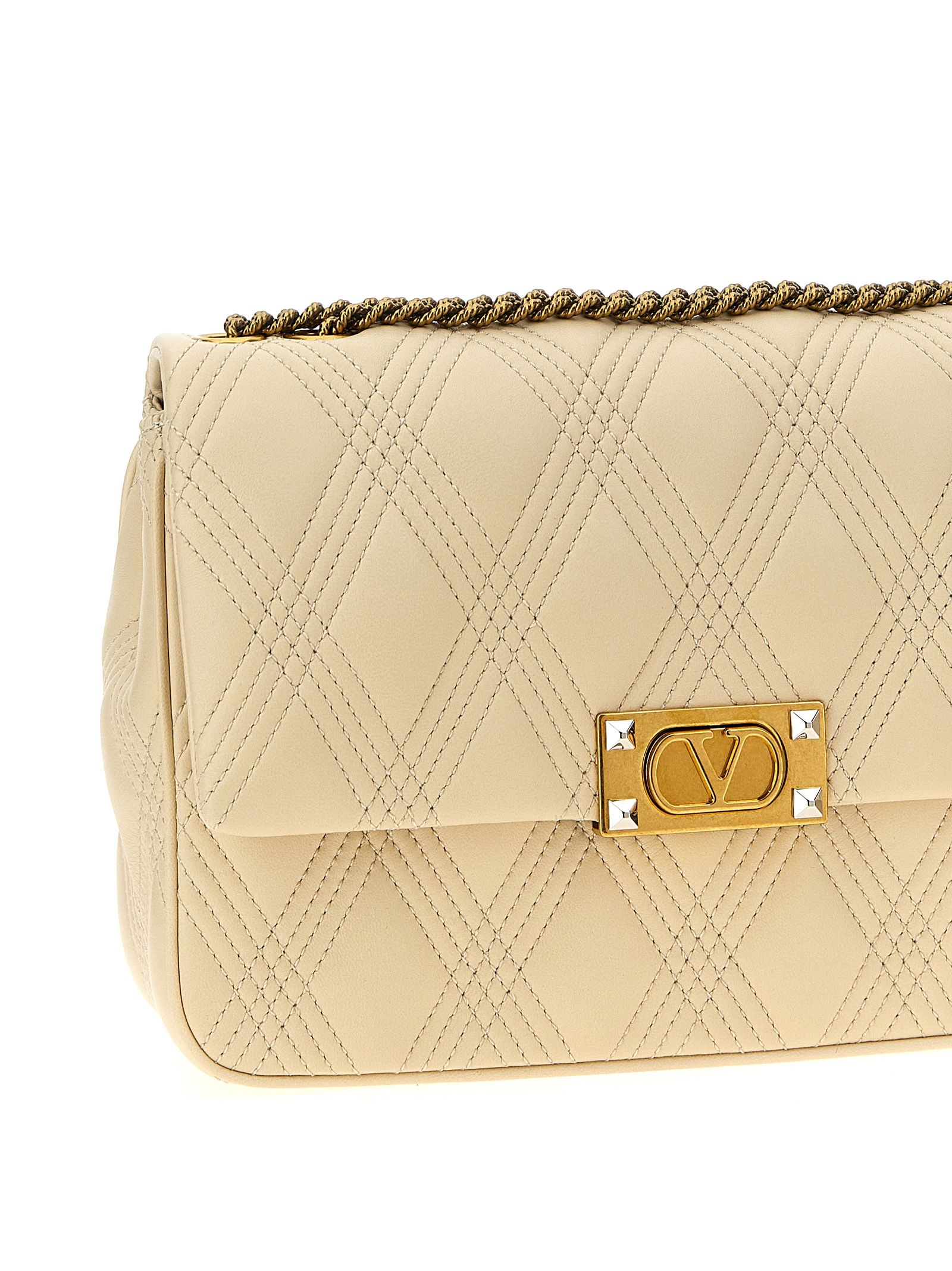Lamb Leather Shoulder Women's Bag - Valentino Garavani - Modalova
