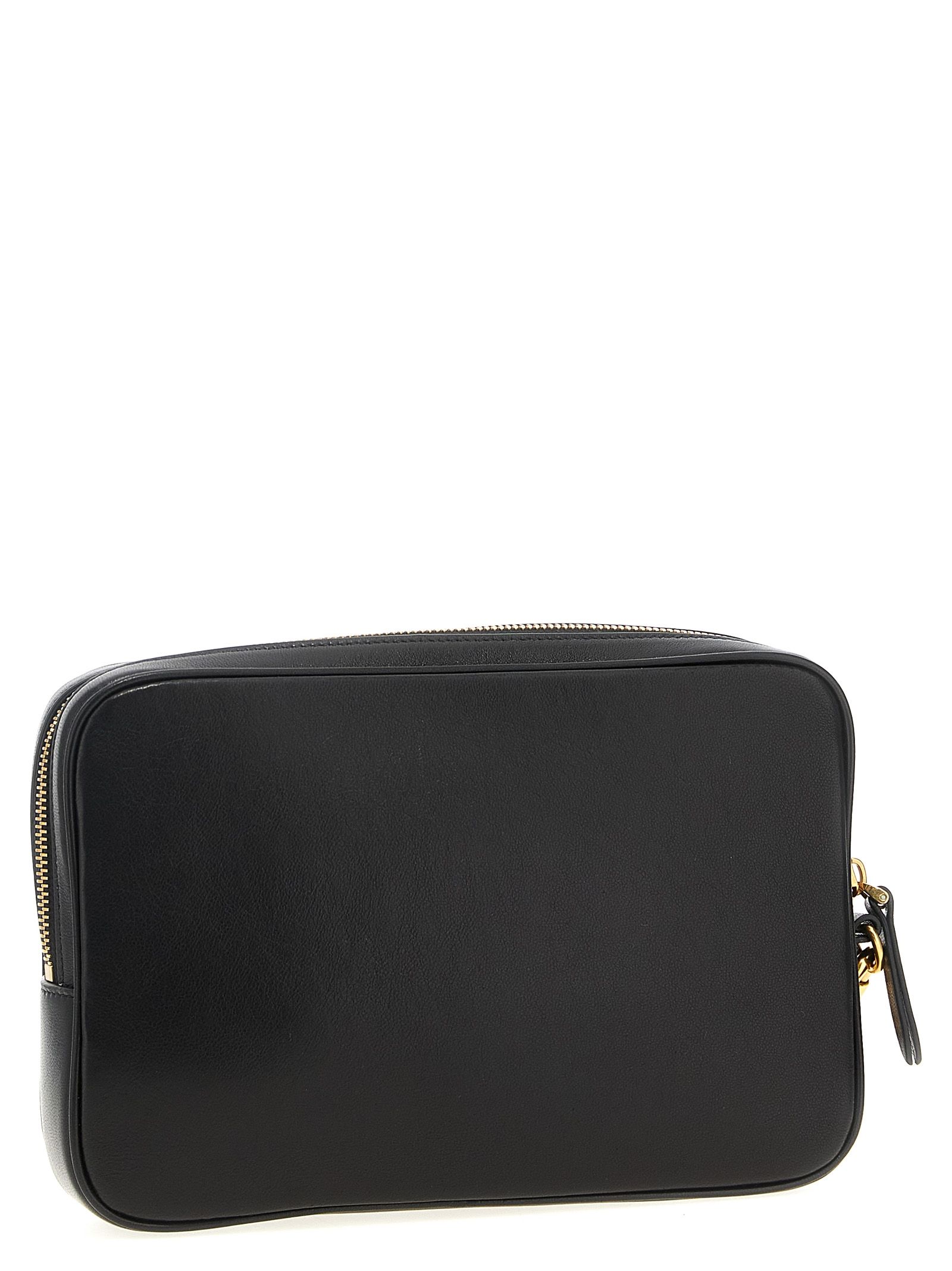 Lamb Leather Clutch Men's Bag - Valentino Garavani - Modalova